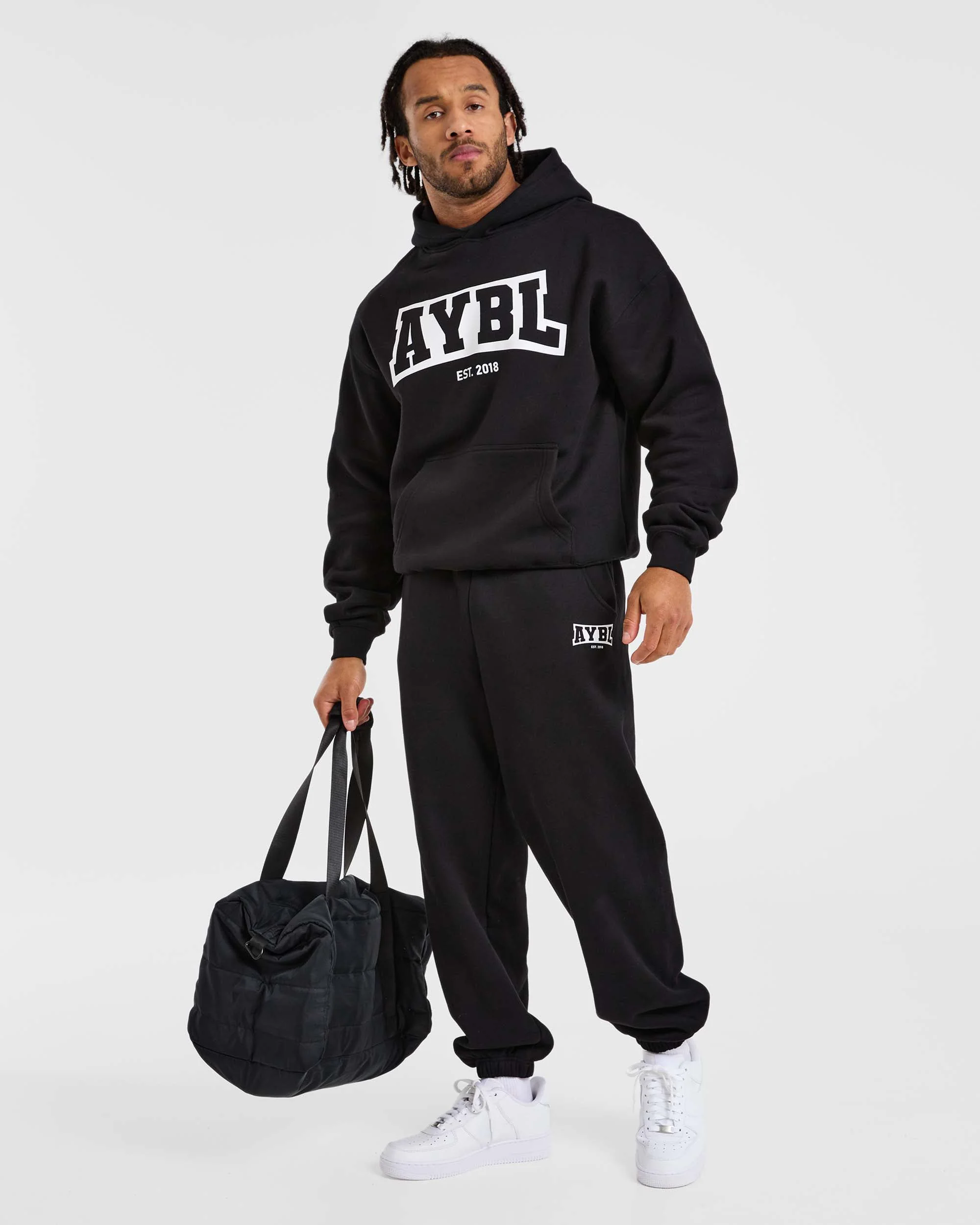 Academy Oversized Hoodie - Zwart - Image 8