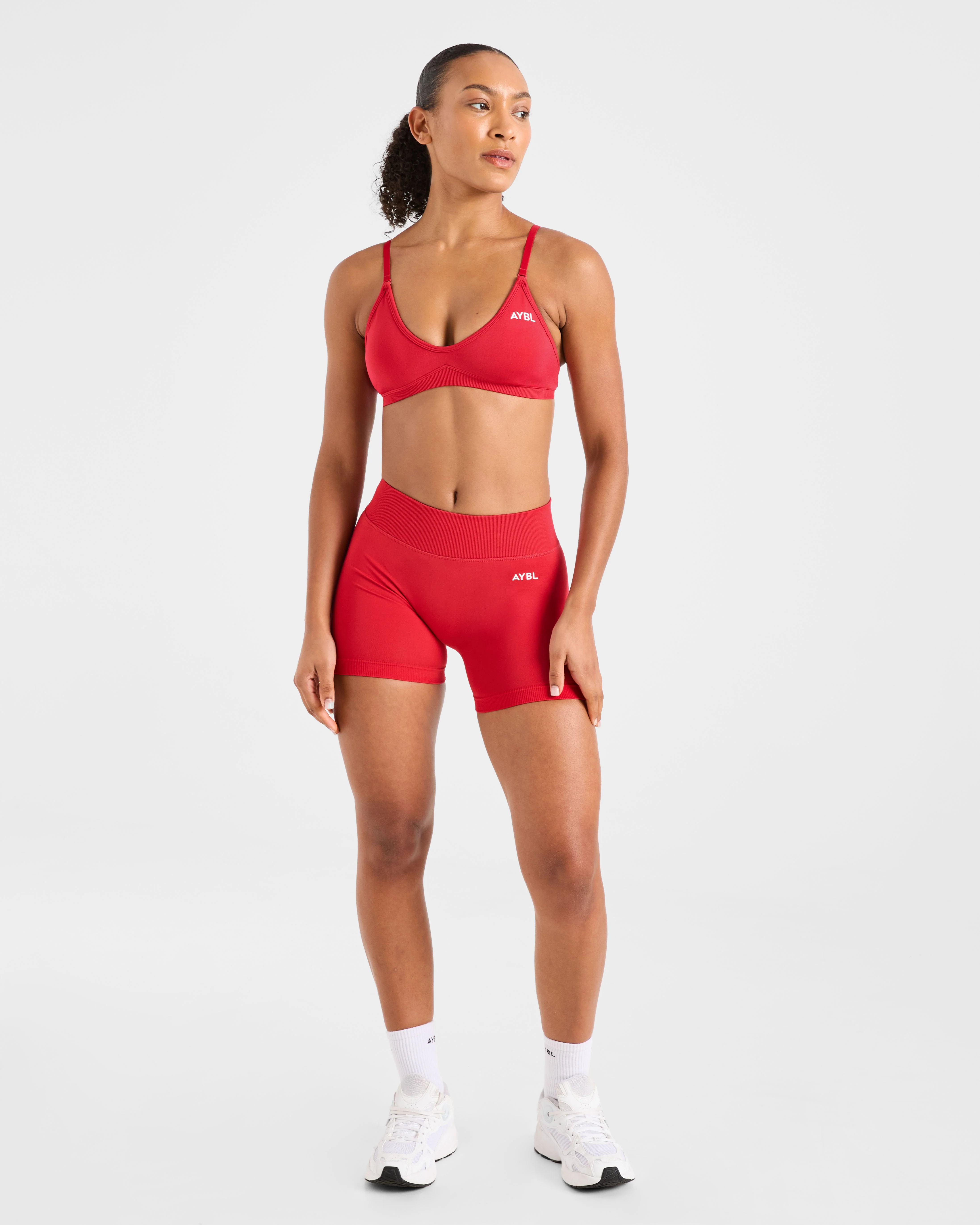 Adapt Seamless Shorts | 4.5" - Salsa Rood - Image 3