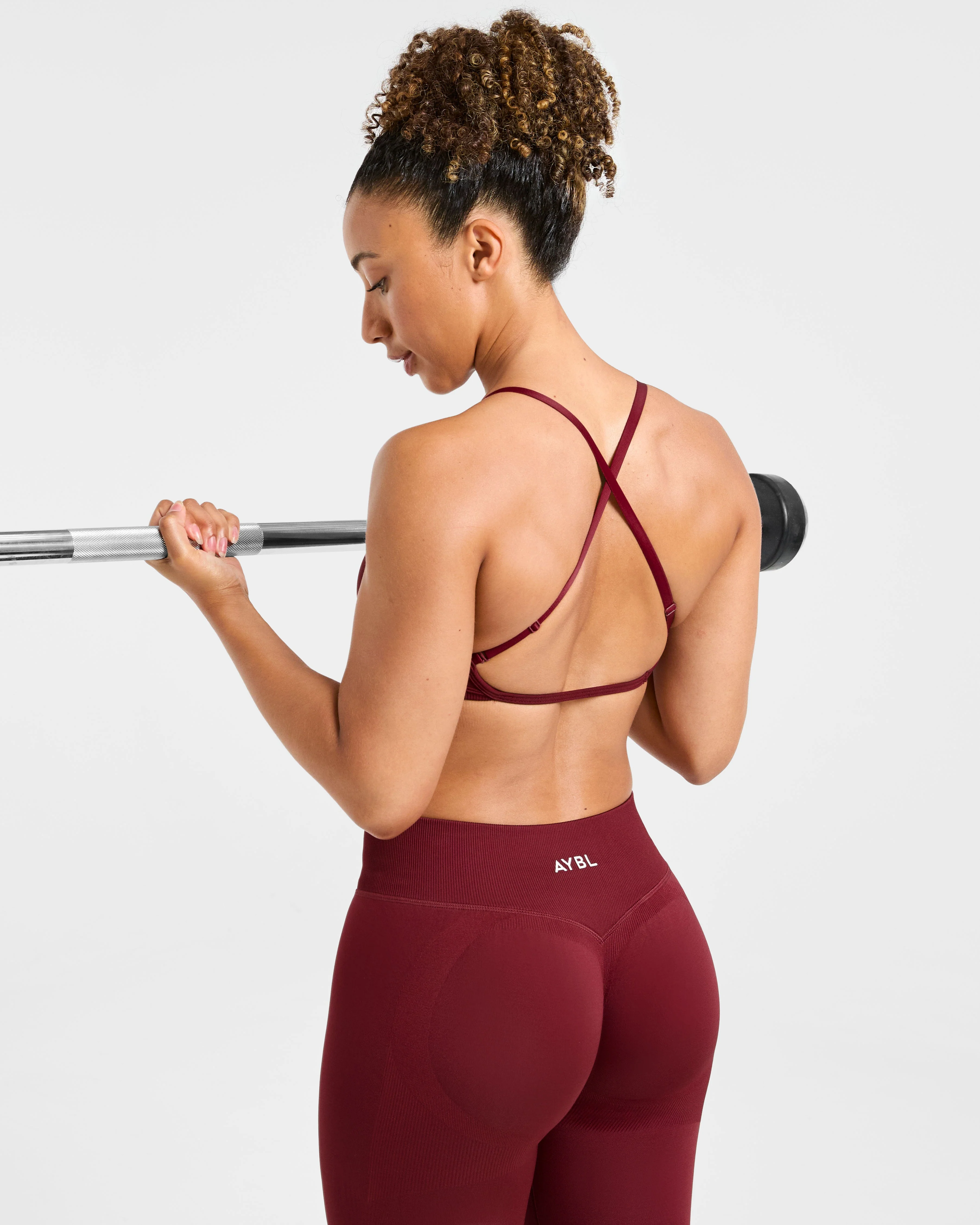 Adapt Seamless Strappy Sports Bra - Autumn Rood - Image 7