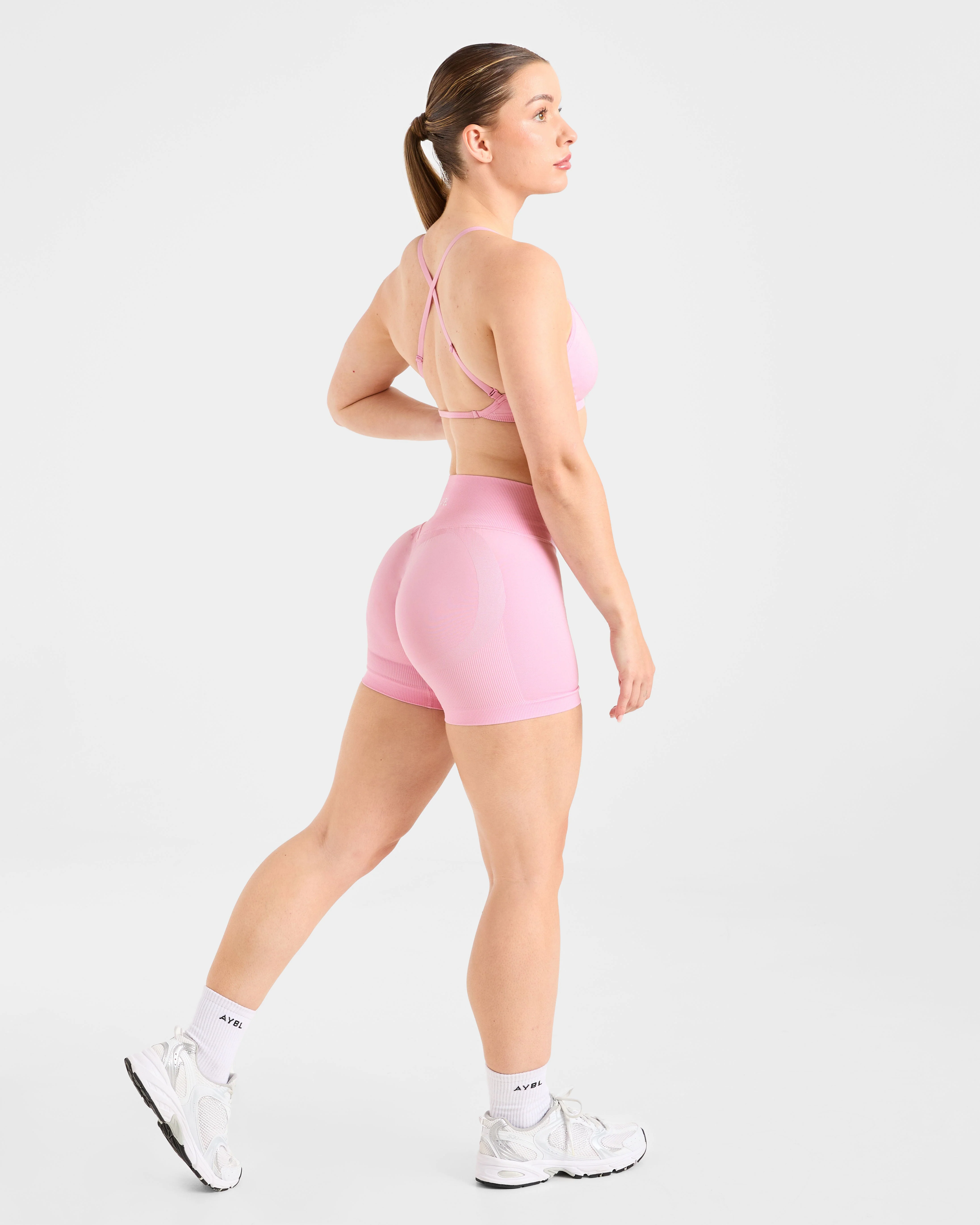 Adapt Seamless Strappy Sports Bra - Spring Roze - Image 4