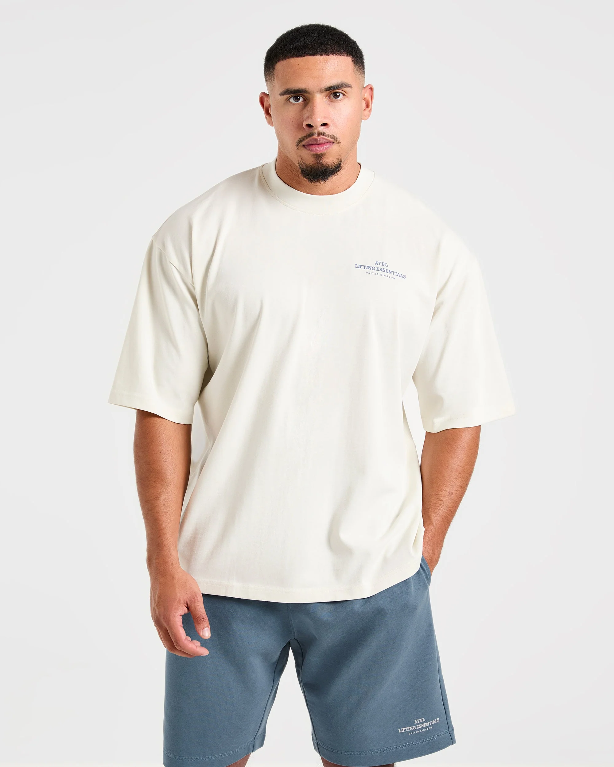 Apex Lifting Essentials Oversized T Shirt - Wit - Image 2