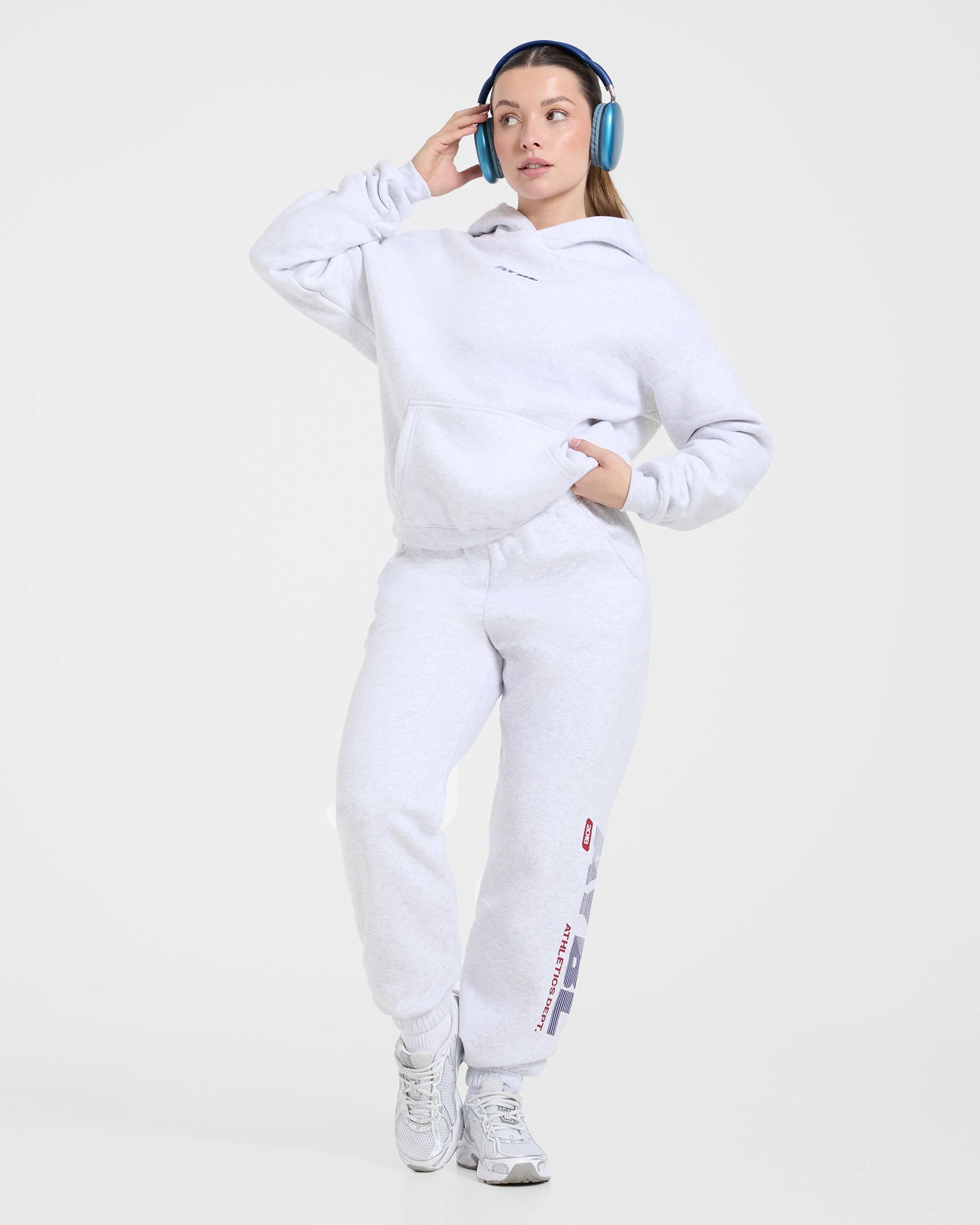 Athletics Dept Oversized Hoodie - Grijs Marl - Image 7