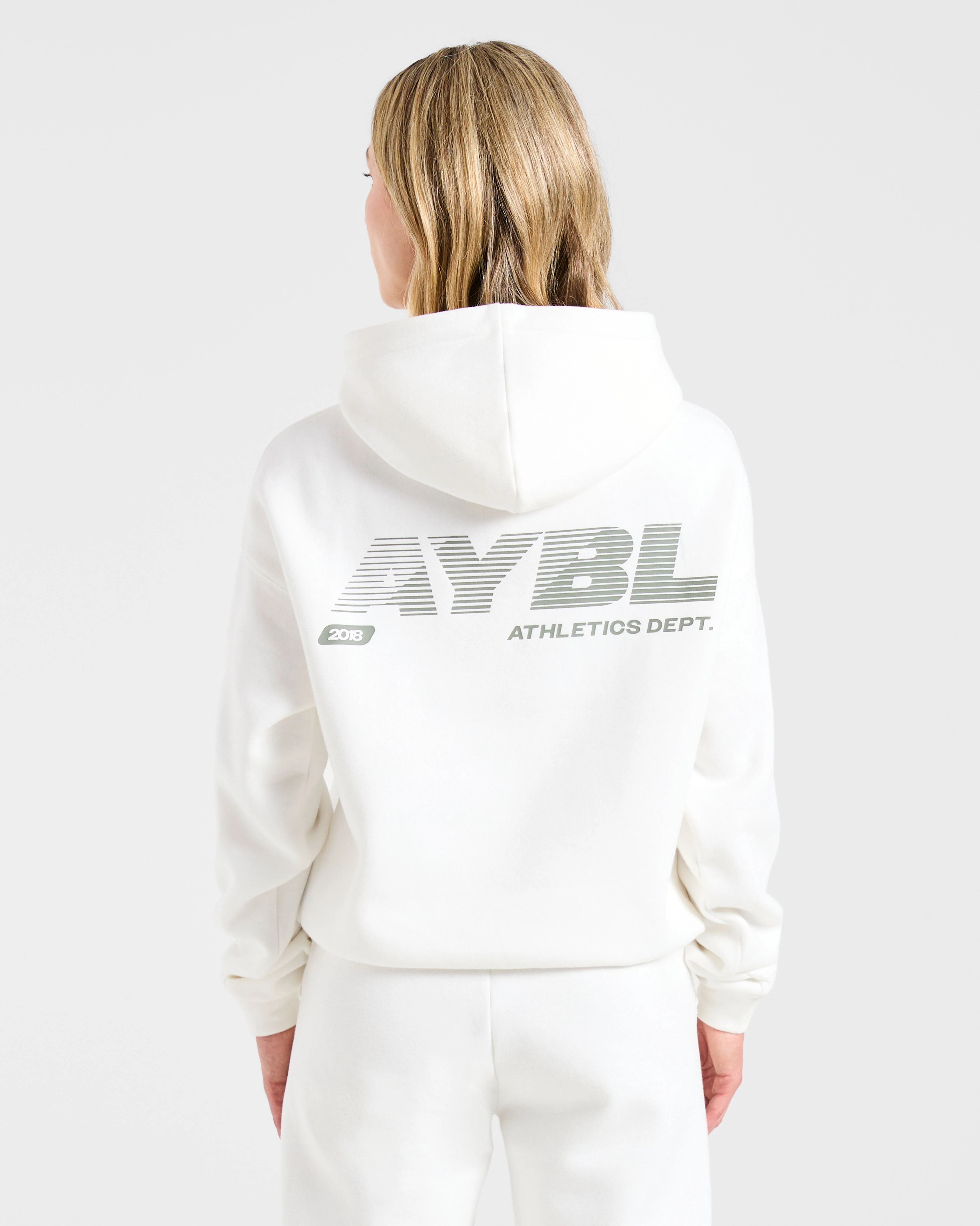 Athletics Dept Oversized Hoodie - Off Wit