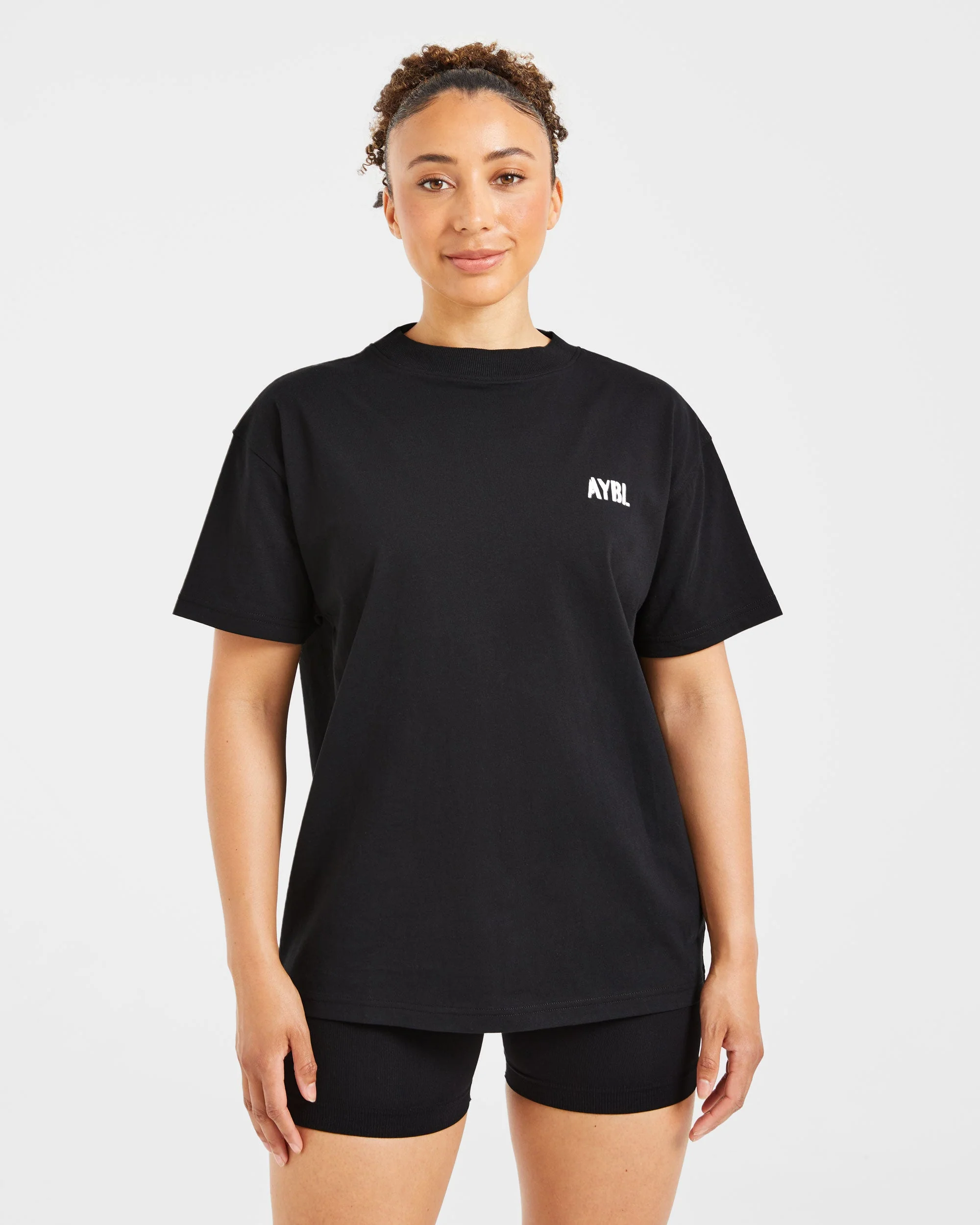 Athletics Strength Club Oversized T Shirt - Zwart - Image 2