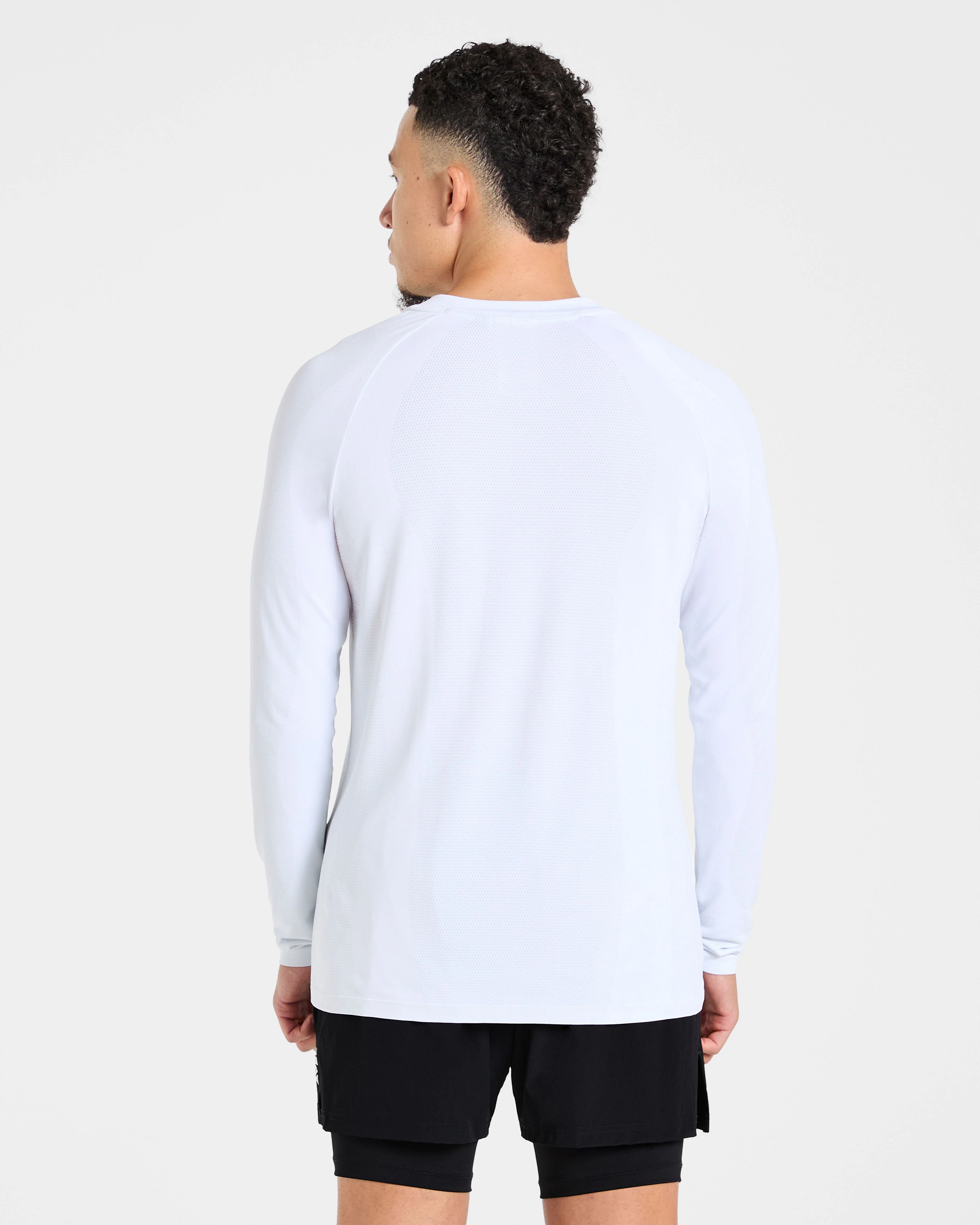Attain Seamless Long Sleeve T Shirt - Storm Wit - Image 2