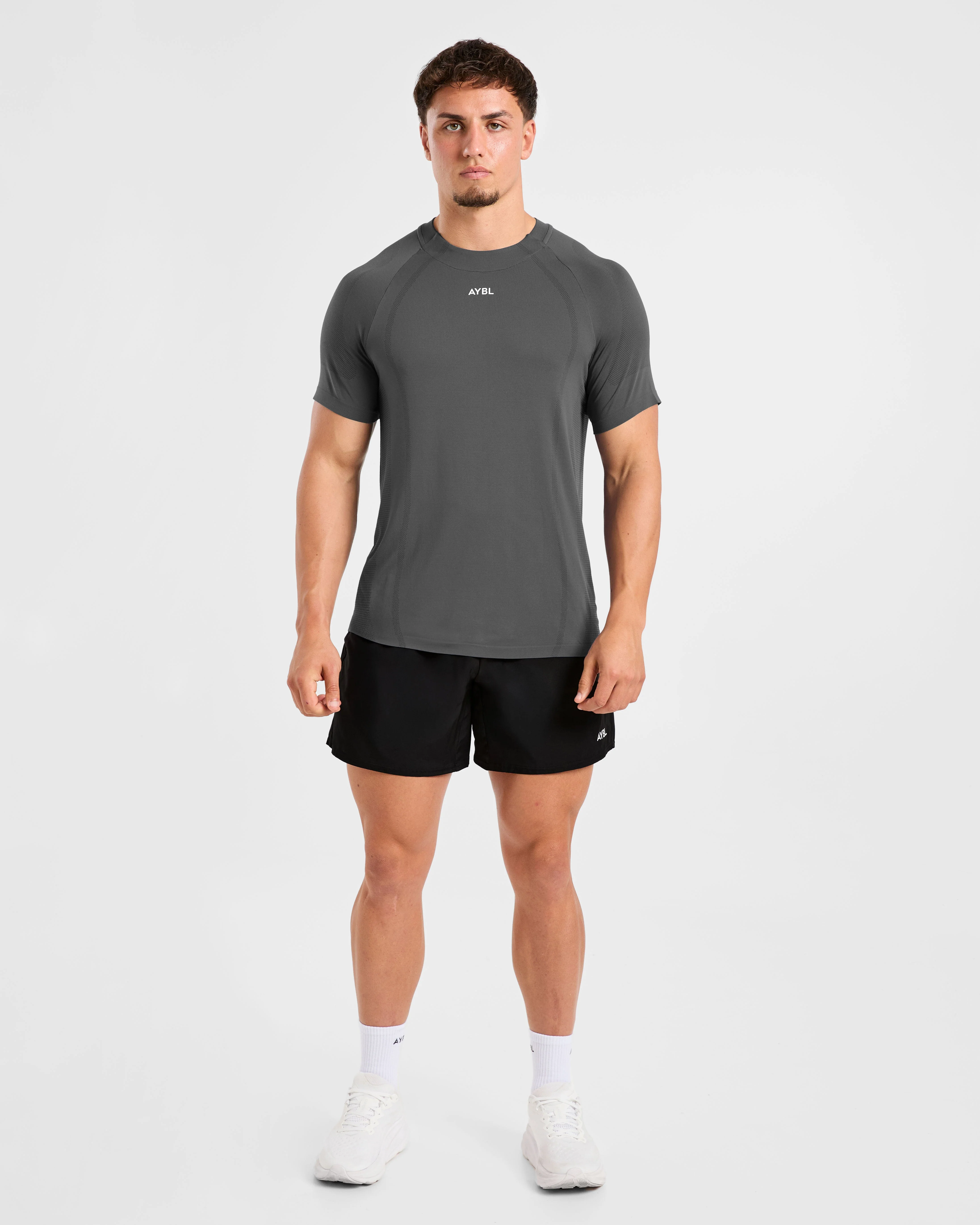 Attain Seamless T Shirt - Storm Grijs - Image 3