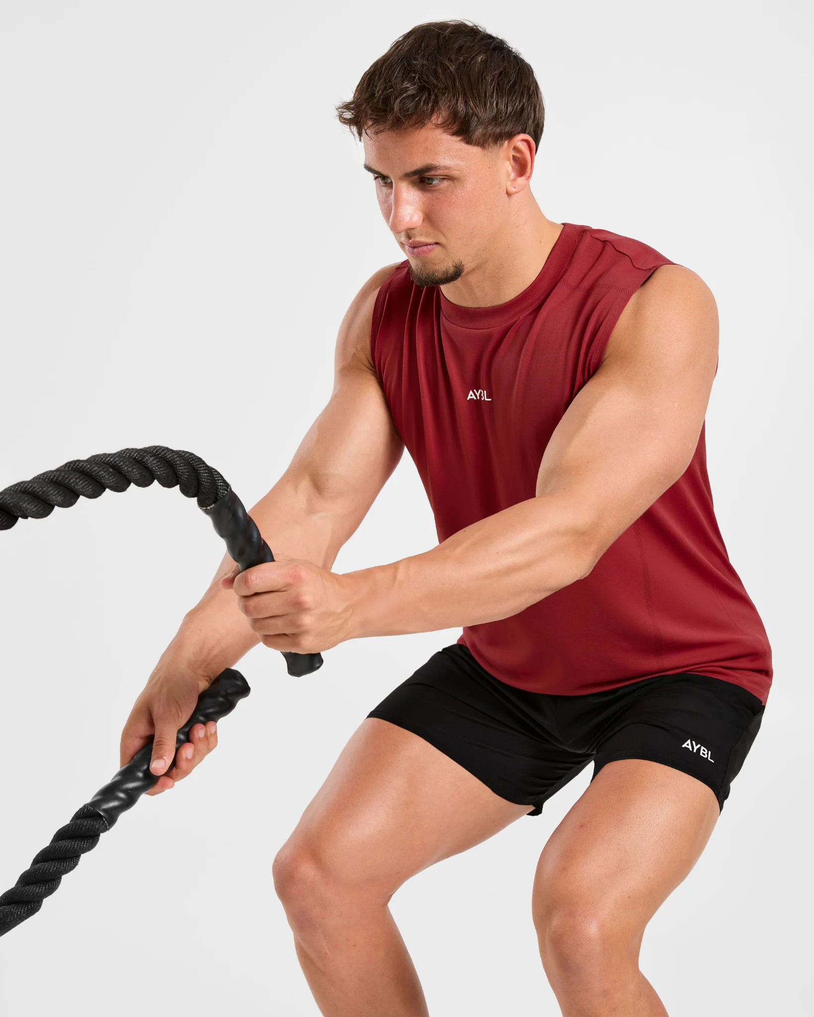 Attain Seamless Vest - Maroon Rood - Image 8