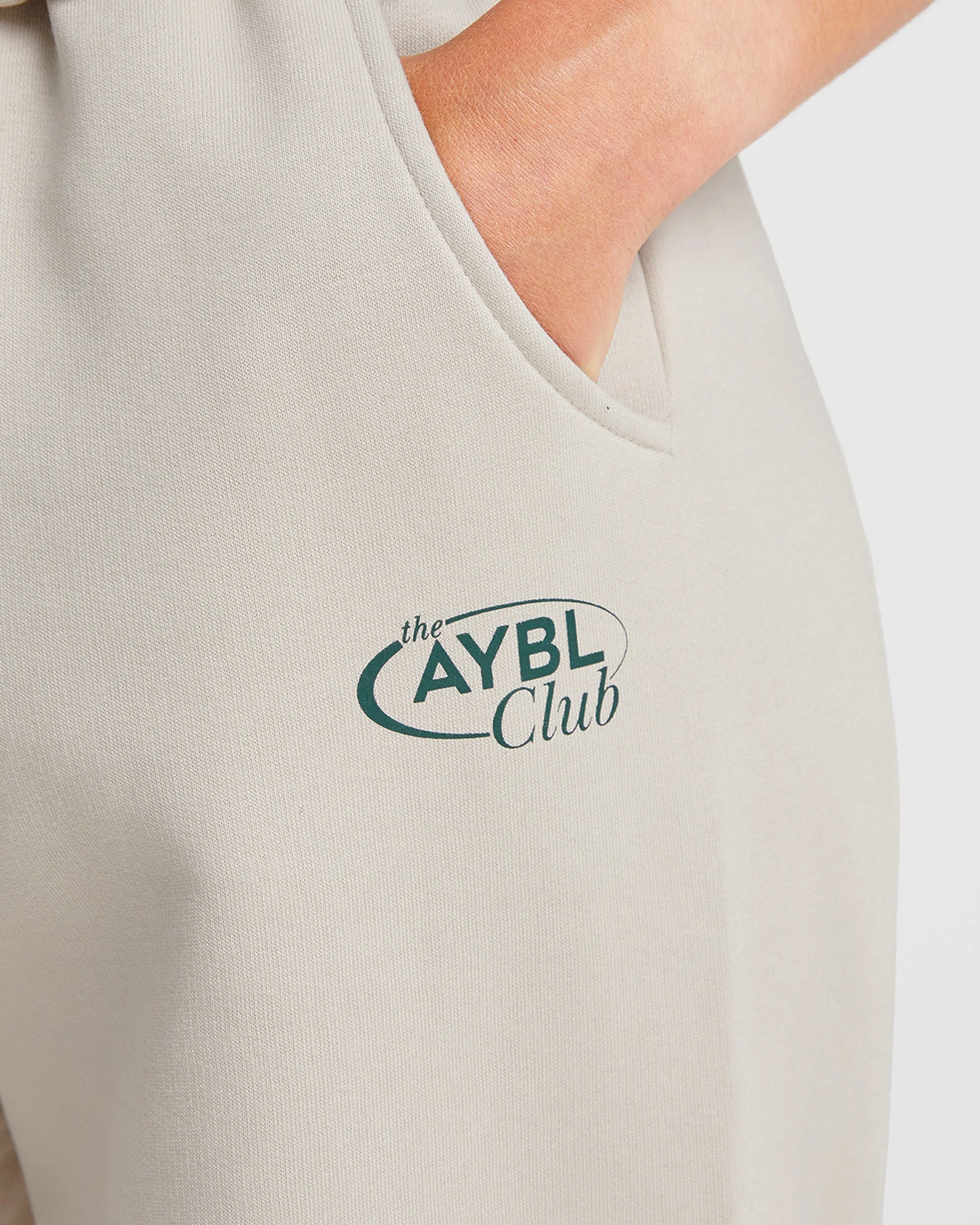 AYBL Club Oversized Joggers - Sand/Groen - Image 5
