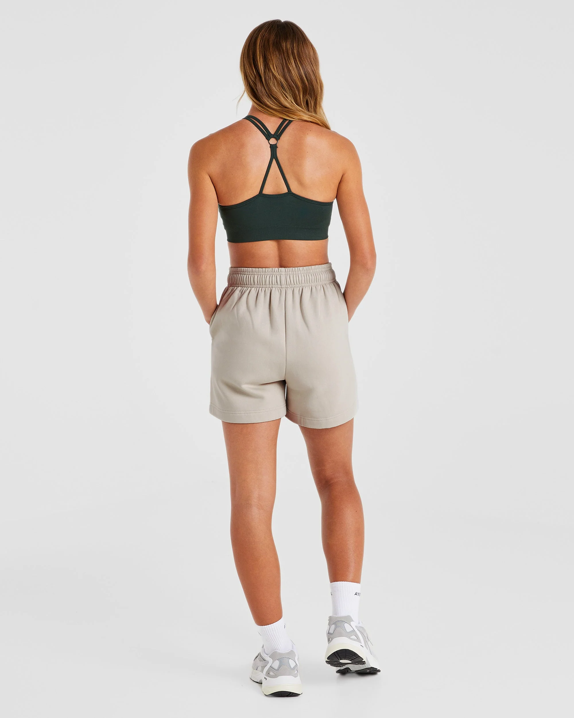 AYBL Club Shorts - Sand/Groen - Image 4
