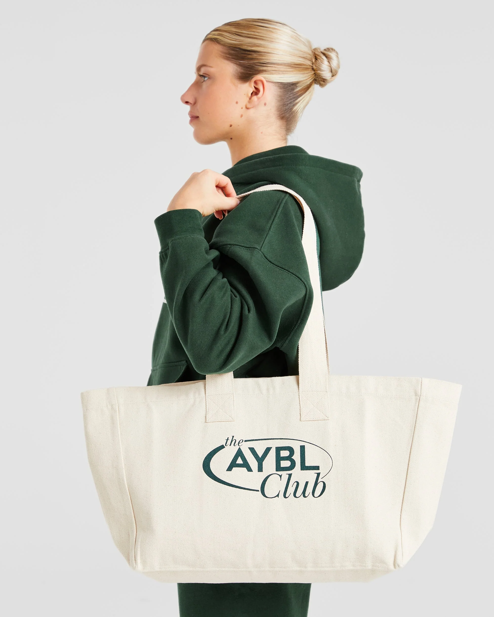 AYBL Club Tote Bag - Canvas/Groen - Image 2