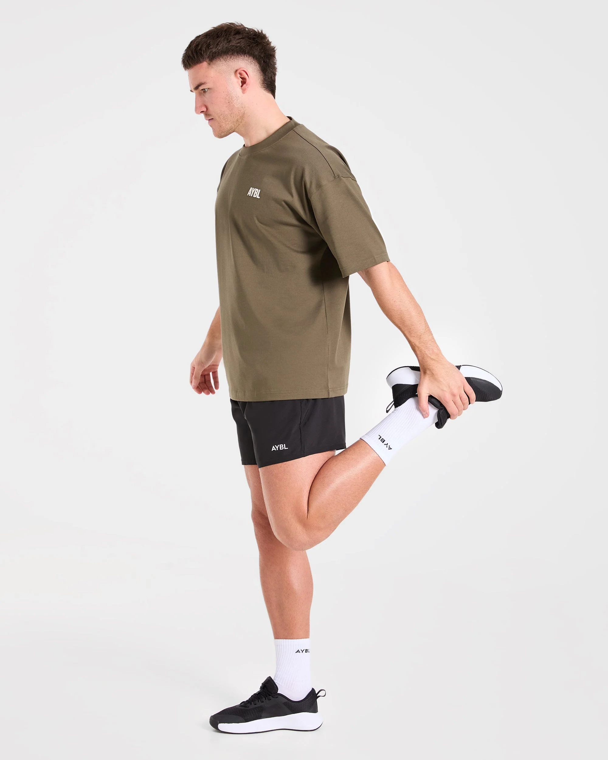 AYBL Iron Club Oversized T Shirt - Olive Groen - Image 7
