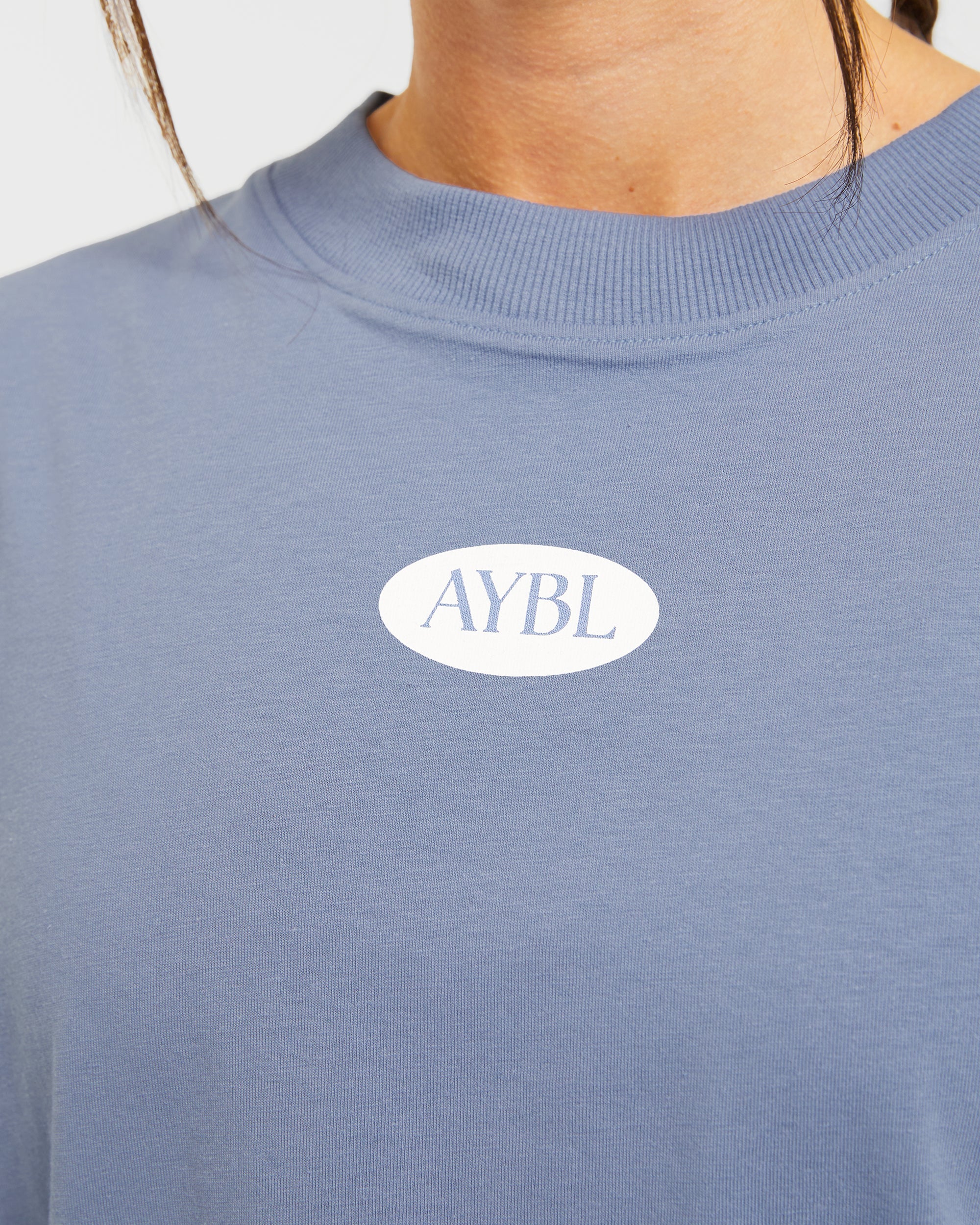 AYBL Lifestyle Oversized T Shirt - Cornflower Blauw - Image 5