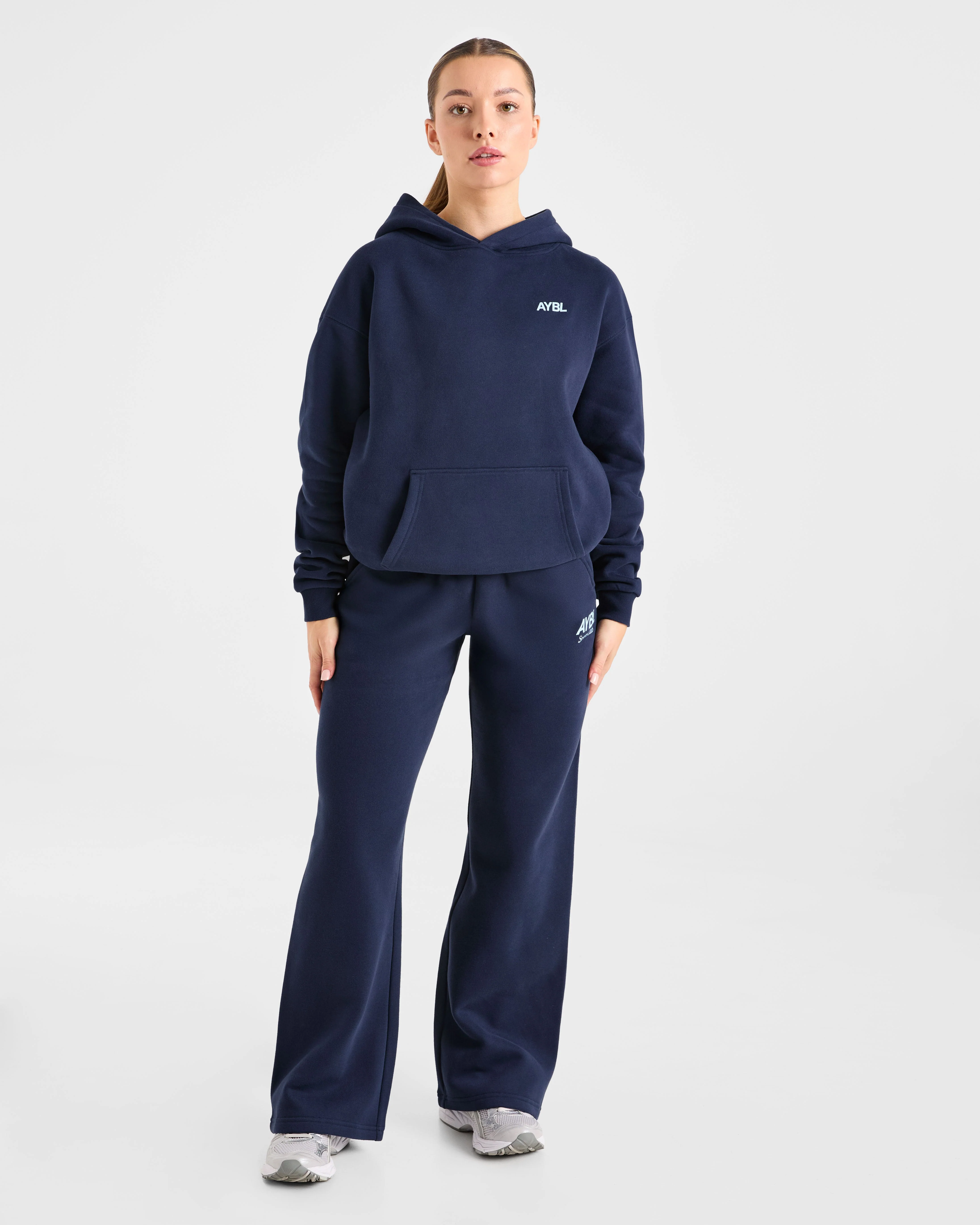 AYBL Sports Club Oversized Hoodie - Navy/Blauw - Image 3