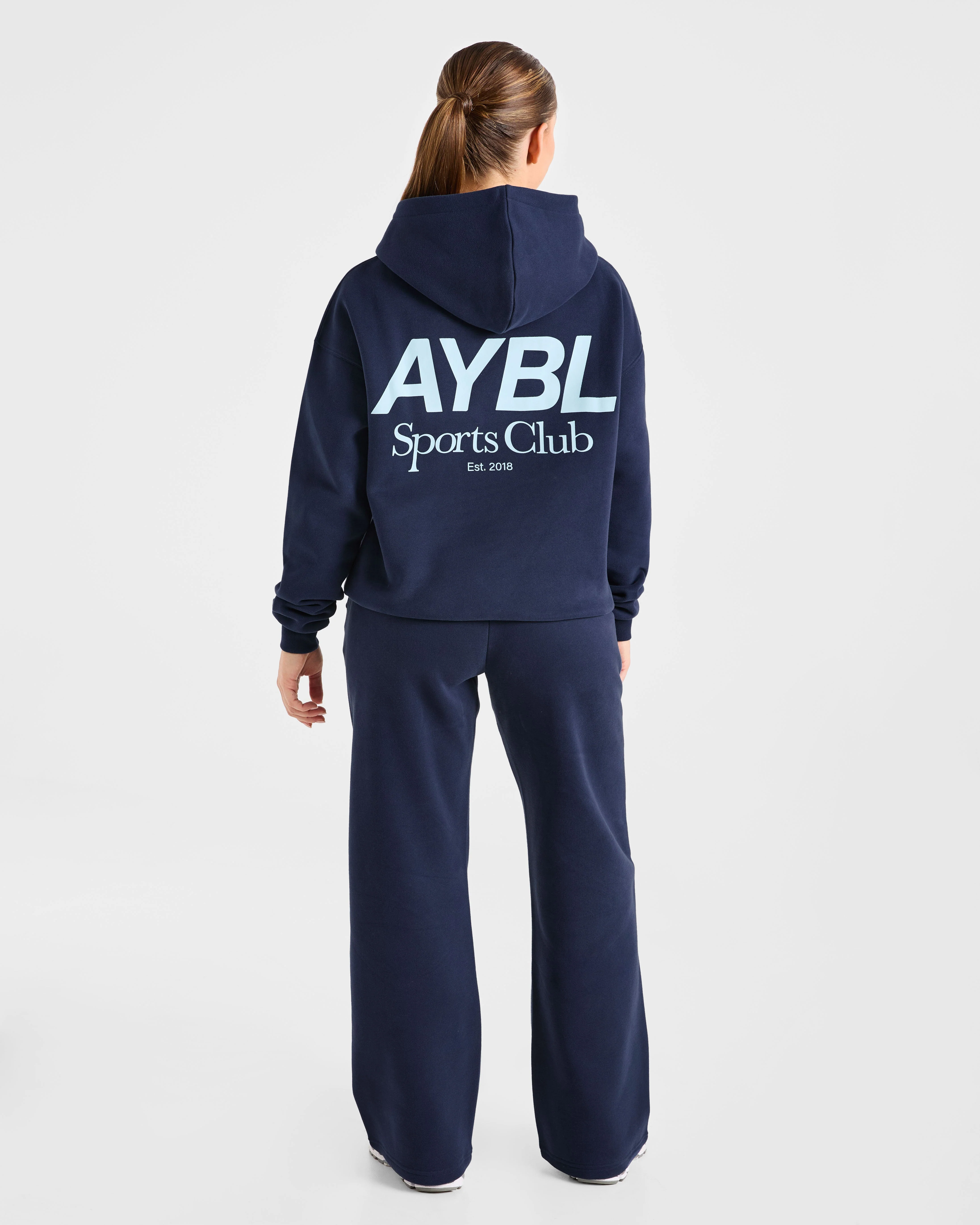 AYBL Sports Club Oversized Hoodie - Navy/Blauw - Image 4