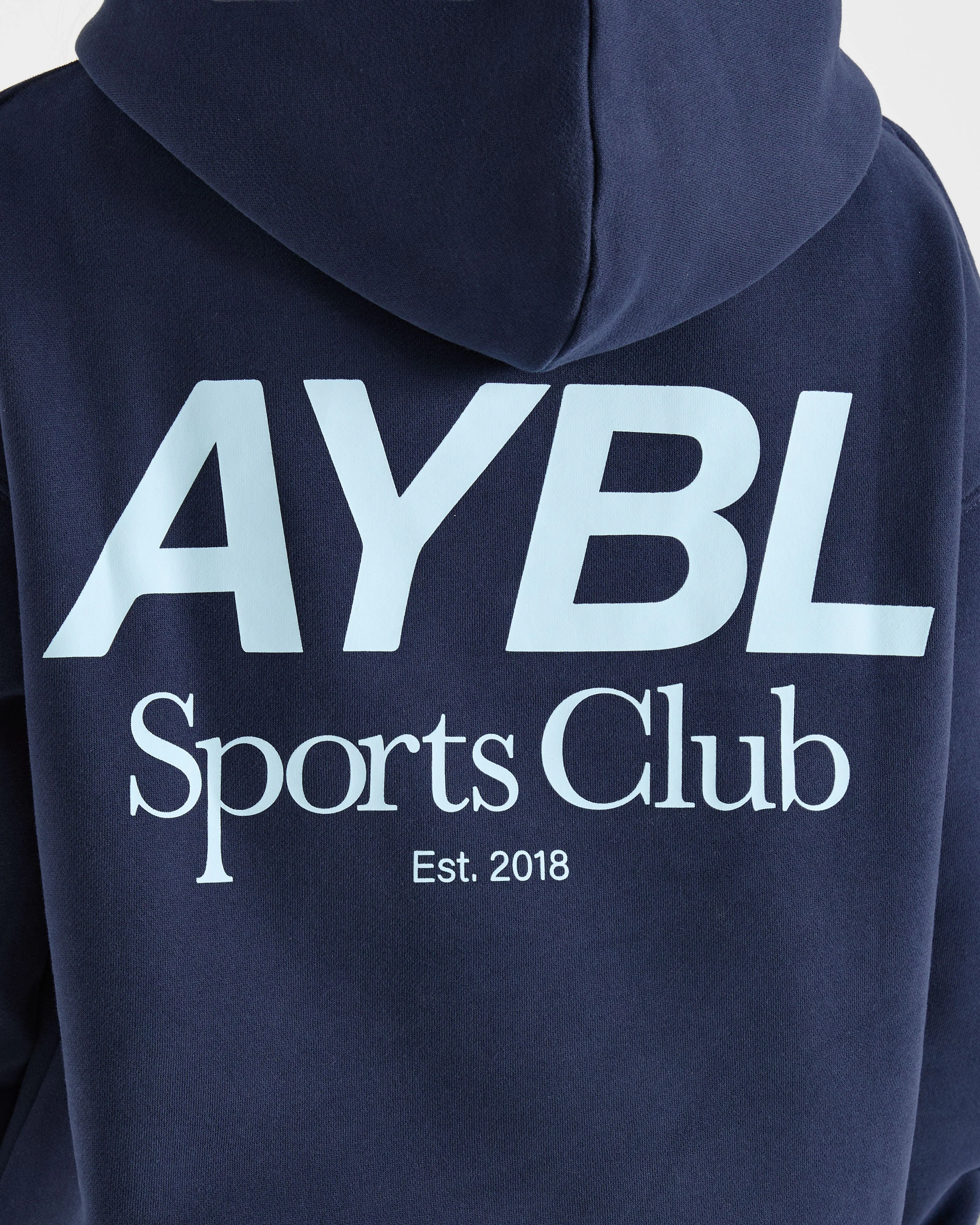 AYBL Sports Club Oversized Hoodie - Navy/Blauw - Image 6