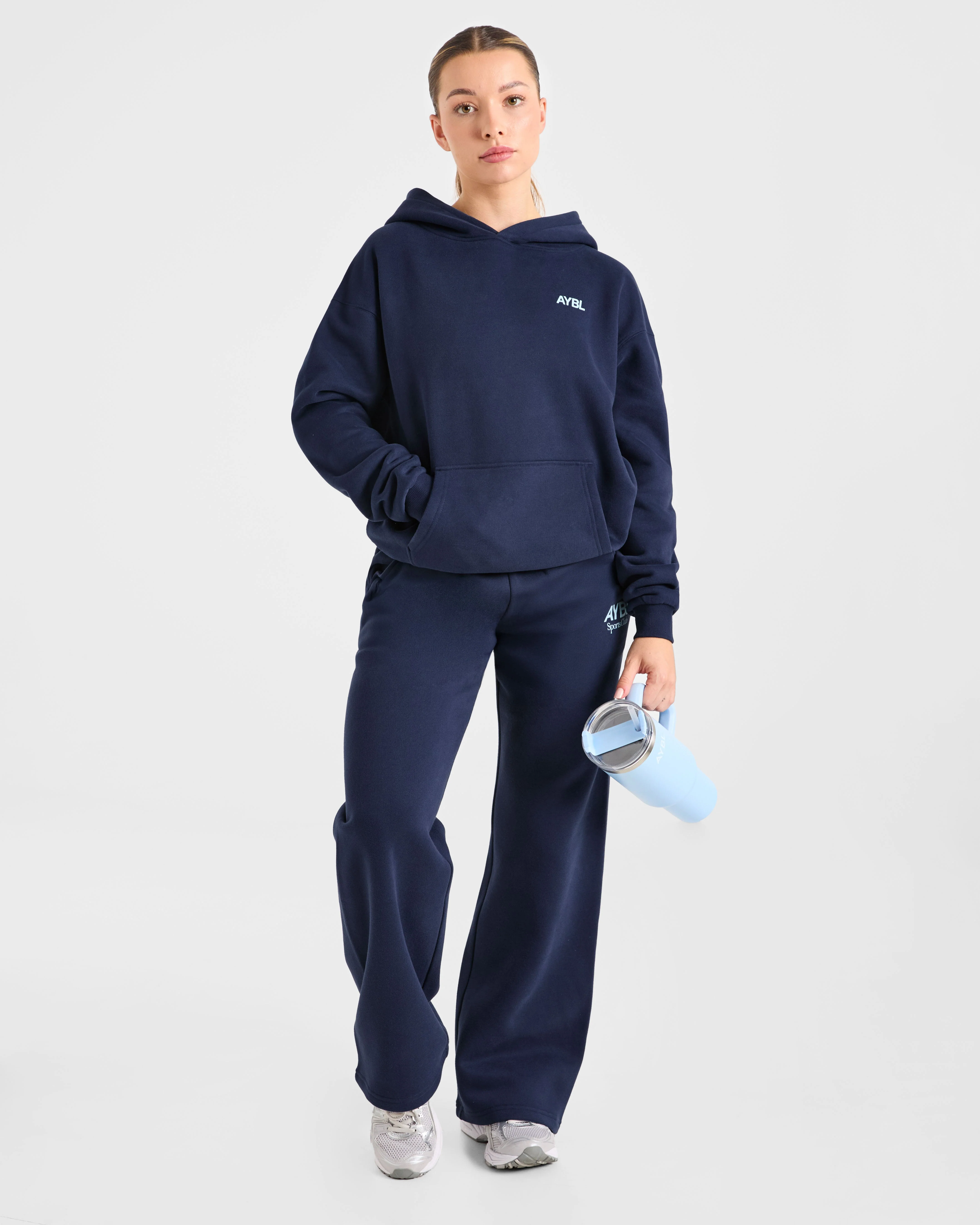 AYBL Sports Club Oversized Hoodie - Navy/Blauw - Image 8