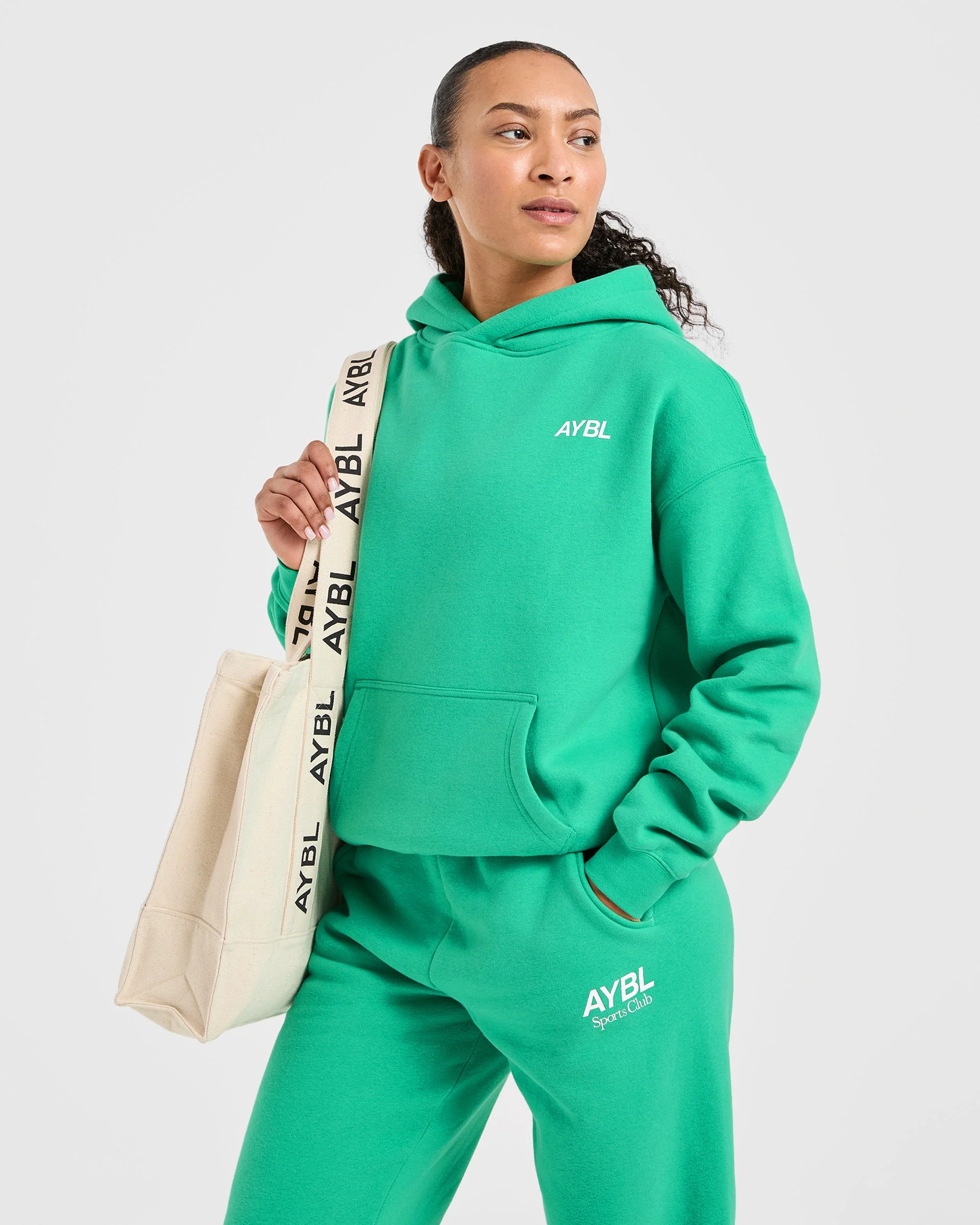 AYBL Sports Club Oversized Hoodie - Racing Groen - Image 8