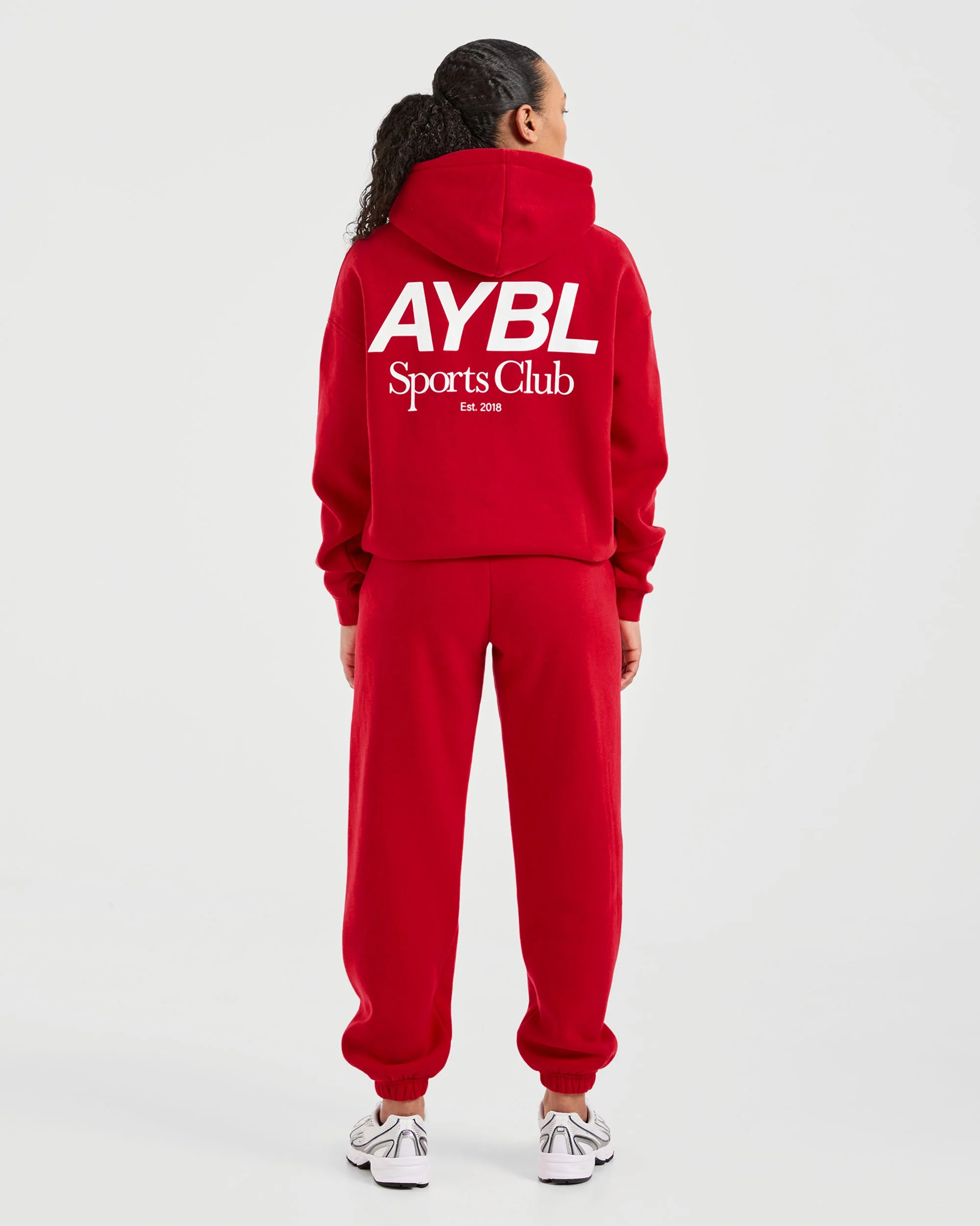 AYBL Sports Club Oversized Joggers - True Rood - Image 4