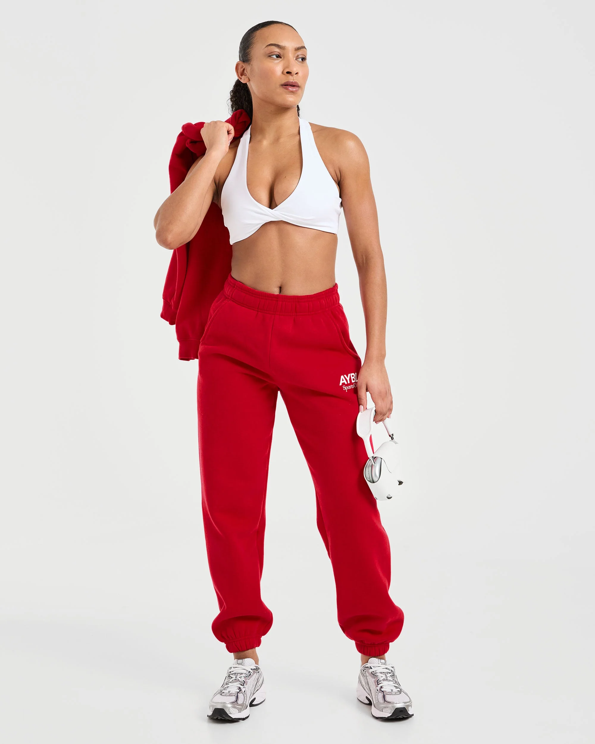 AYBL Sports Club Oversized Joggers - True Rood - Image 8