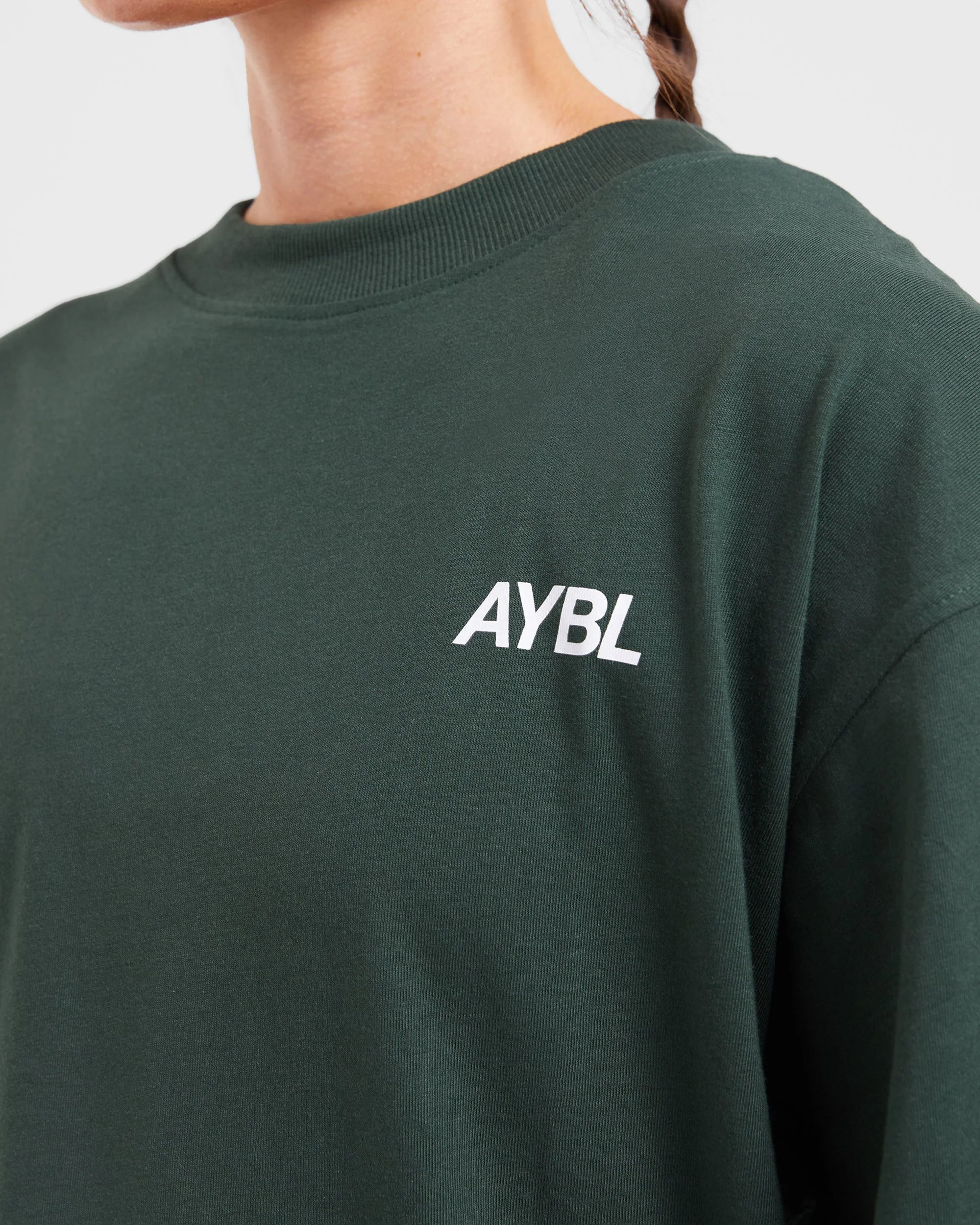 AYBL Sports Club Oversized T Shirt - Forest Groen - Image 5
