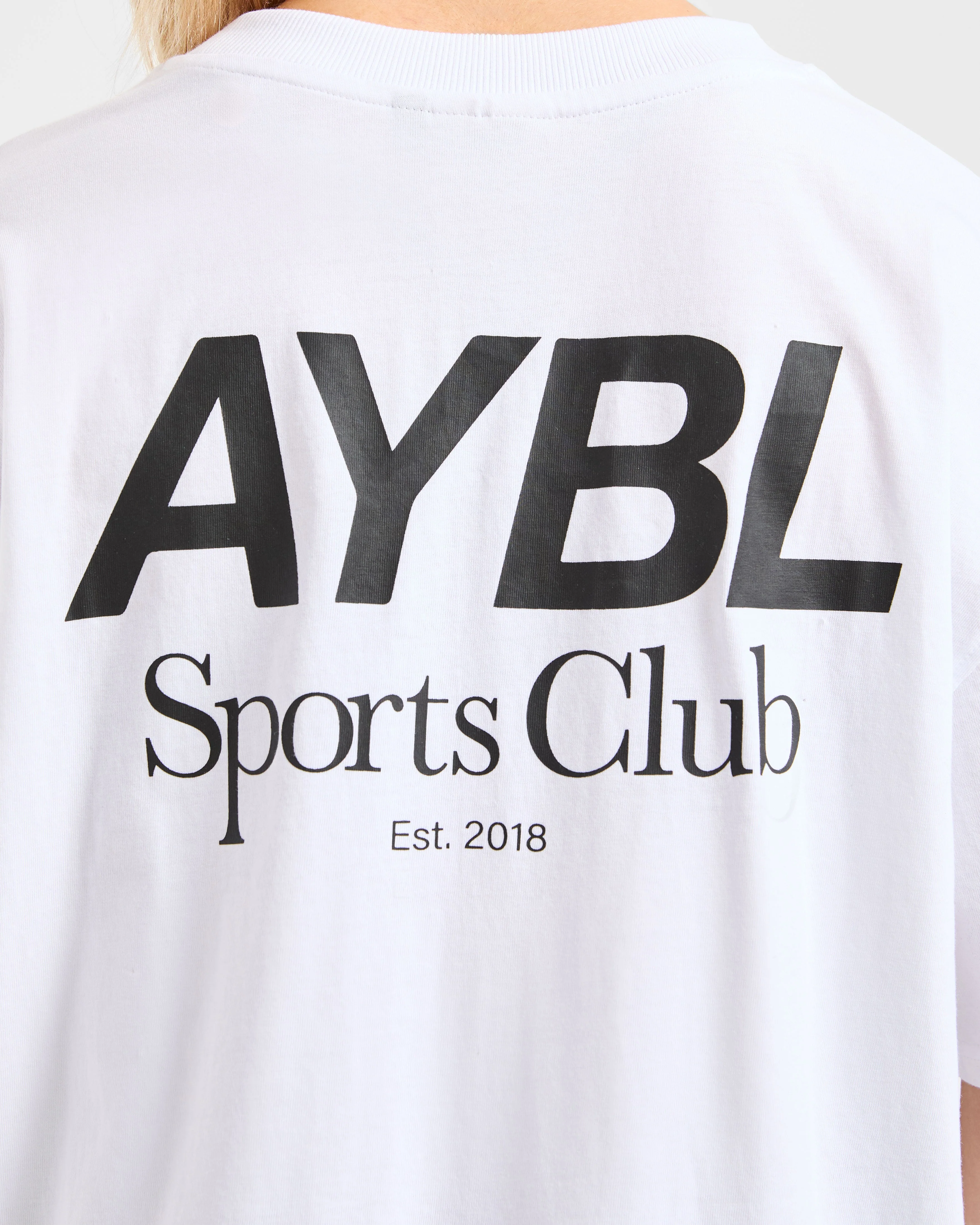 AYBL Sports Club Oversized T Shirt - Wit - Image 5