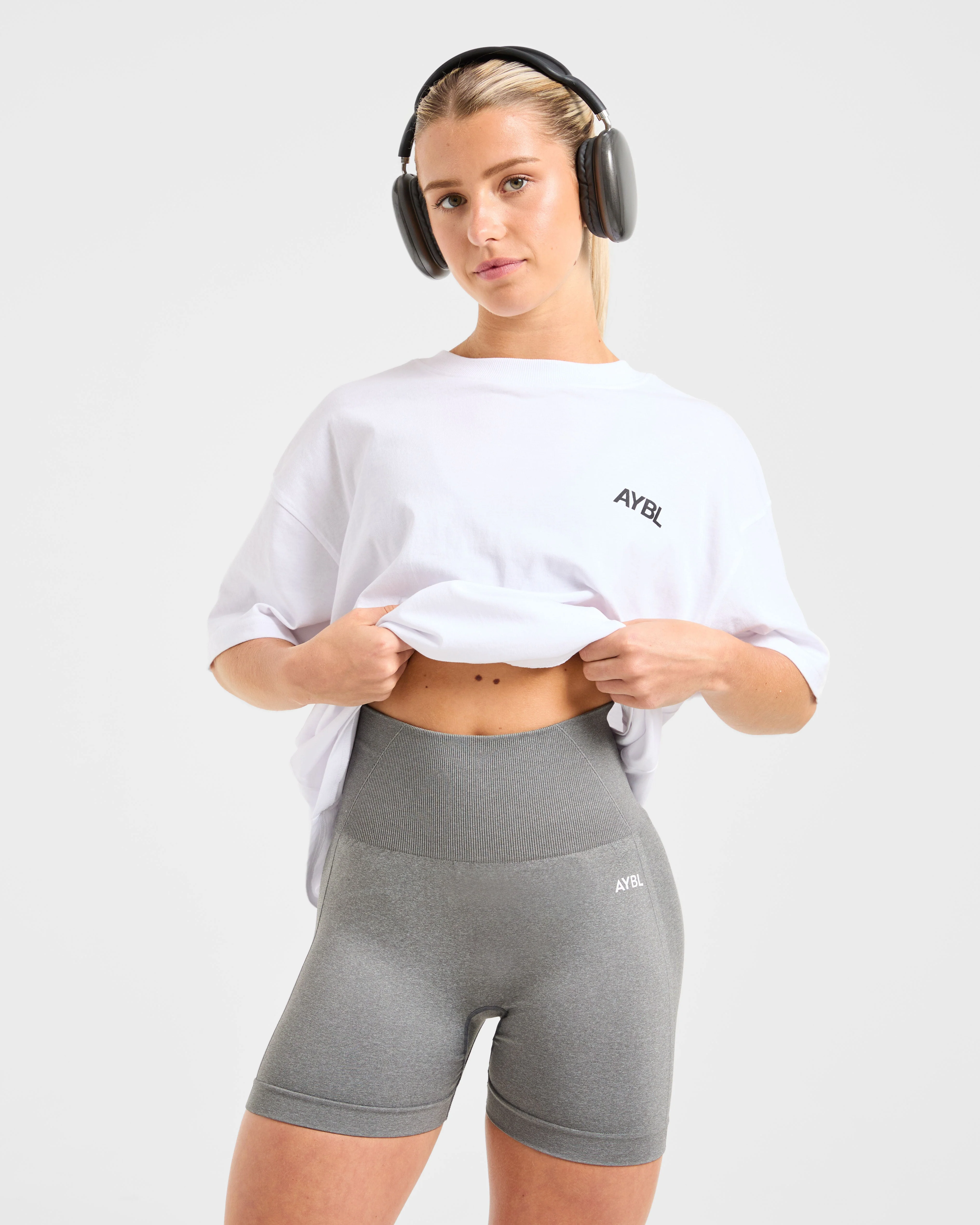 AYBL Sports Club Oversized T Shirt - Wit - Image 7