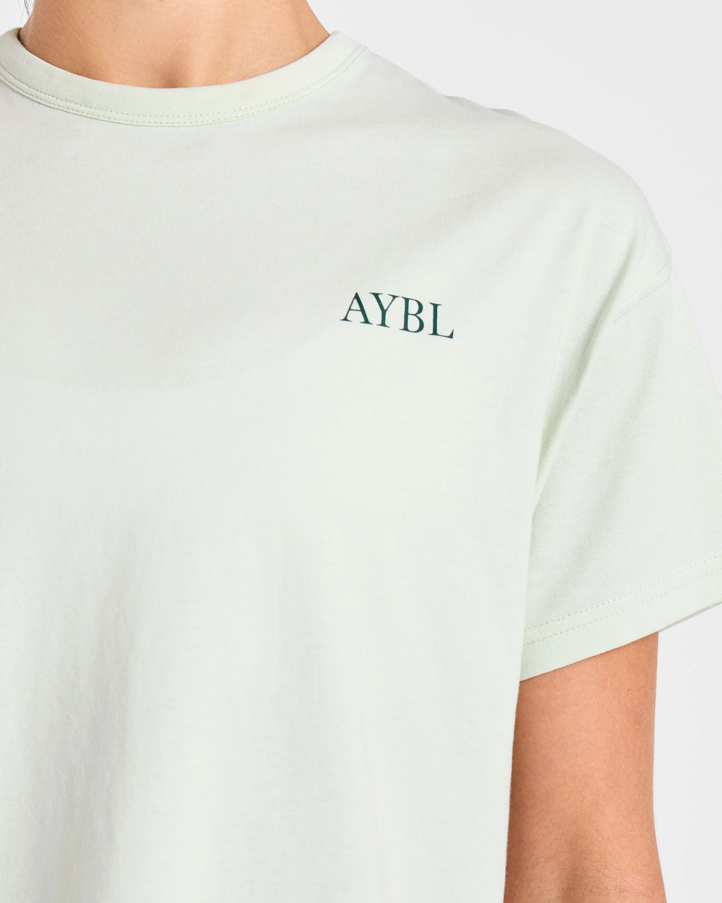 AYBL Sports Club Script Oversized T Shirt - Groen - Image 6