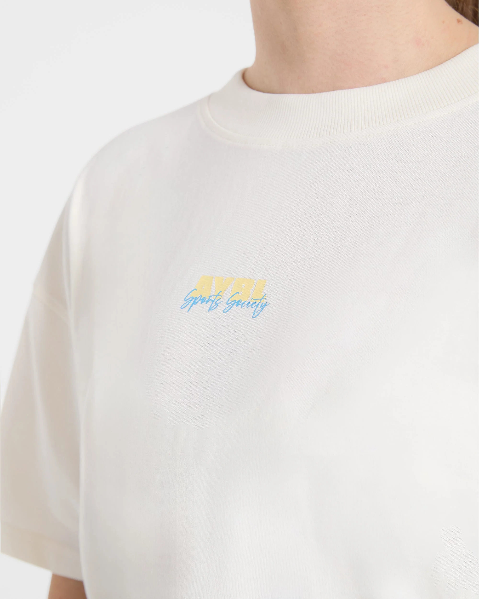 AYBL Sports Society Oversized T Shirt - Off Wit - Image 5