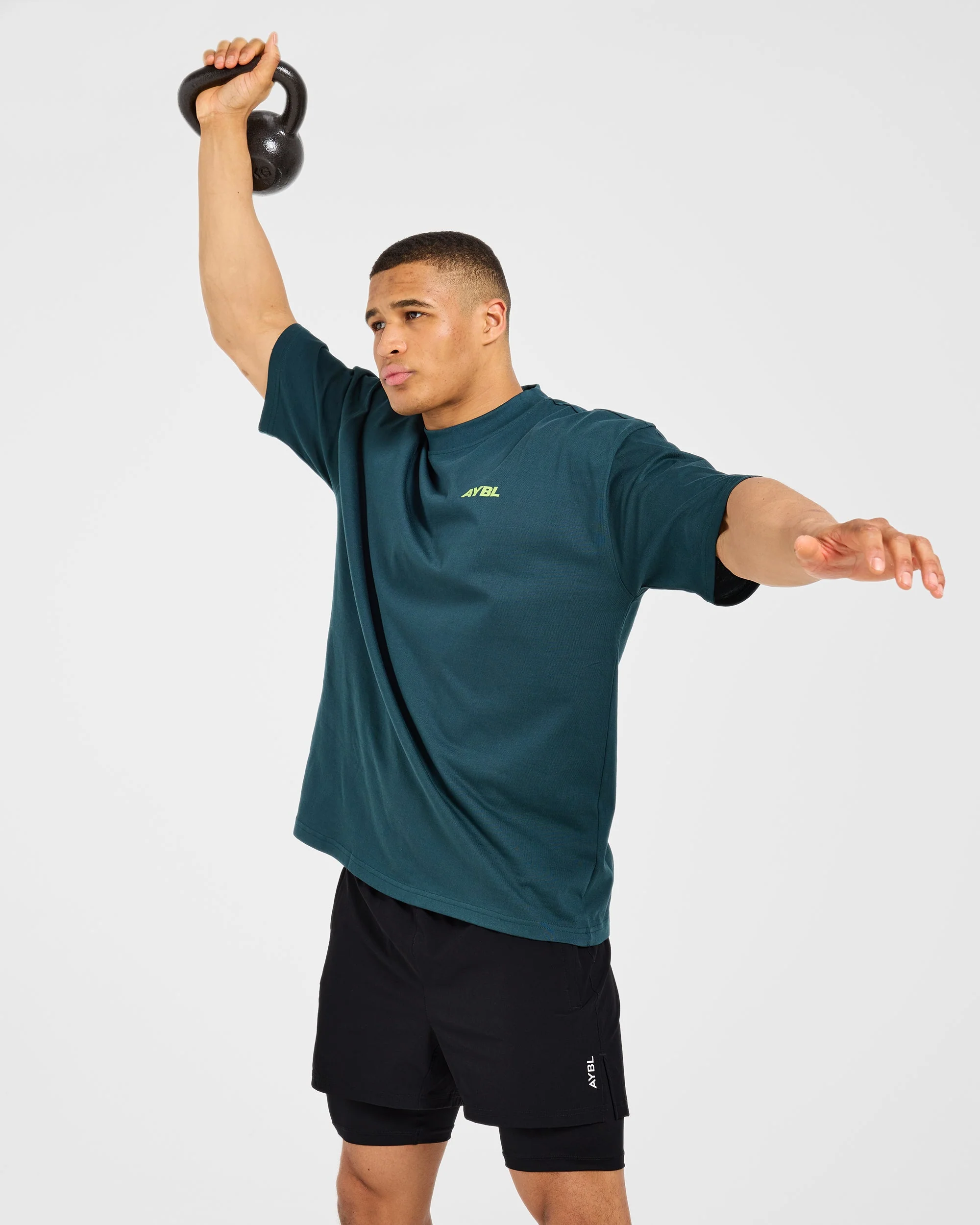 AYBL Sportswear 18 Oversized T Shirt - Teal Groen - Image 8