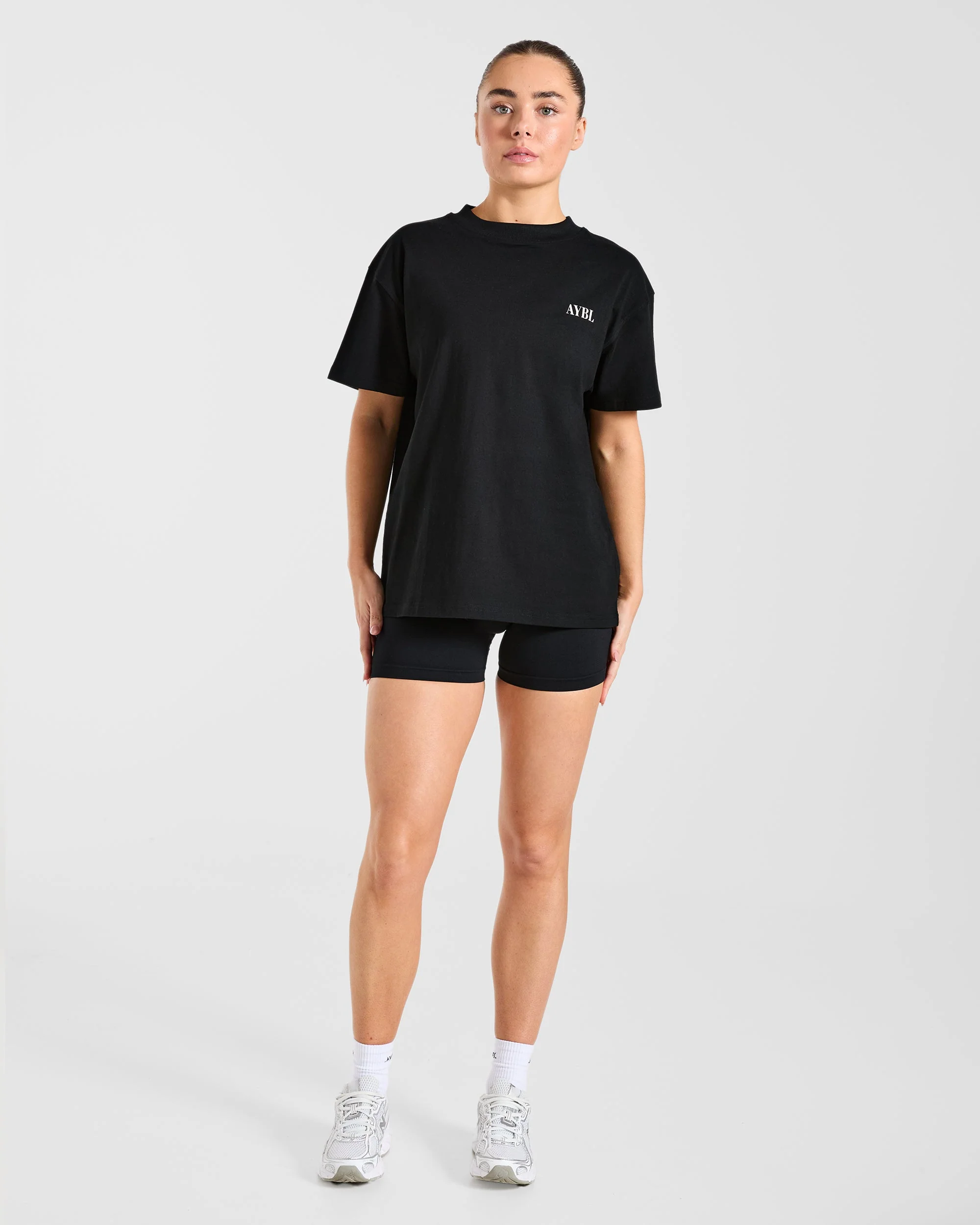 AYBL Strength Co Oversized T Shirt - Zwart - Image 3