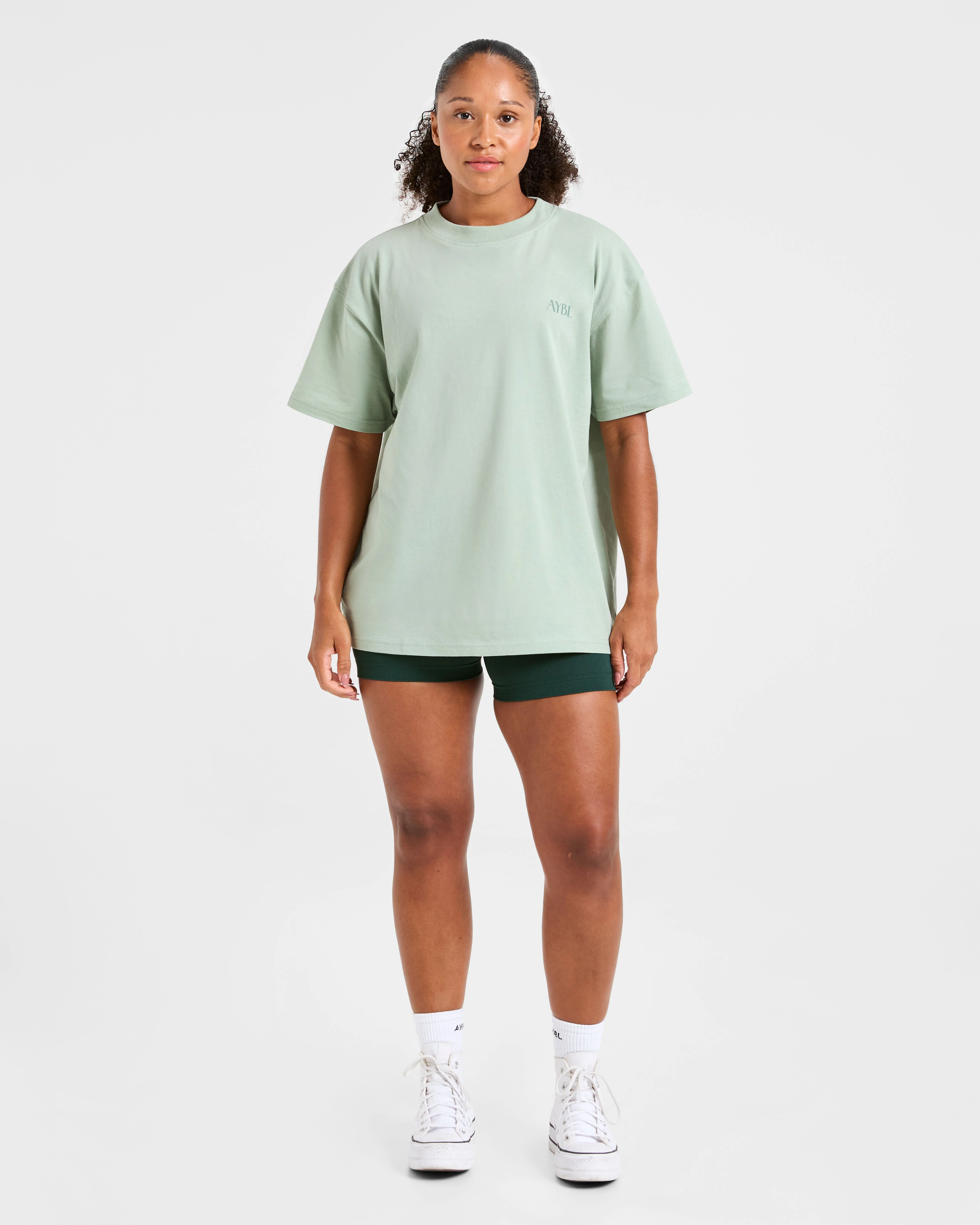 AYBL Wellness Oversized T Shirt - Groen - Image 3