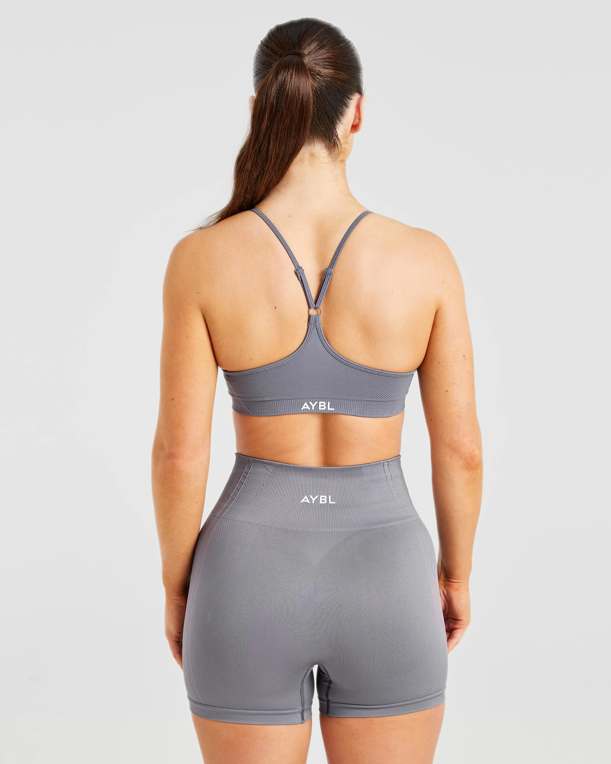 Balance V3 Seamless Strappy Sports Bra - Charcoal Grijs - Image 2
