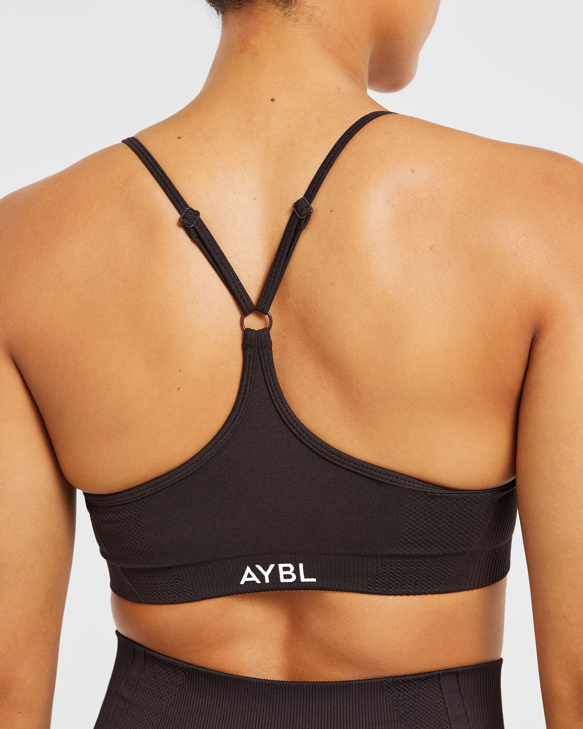 Balance V3 Seamless Strappy Sports Bra - Dark Bruin - Image 6