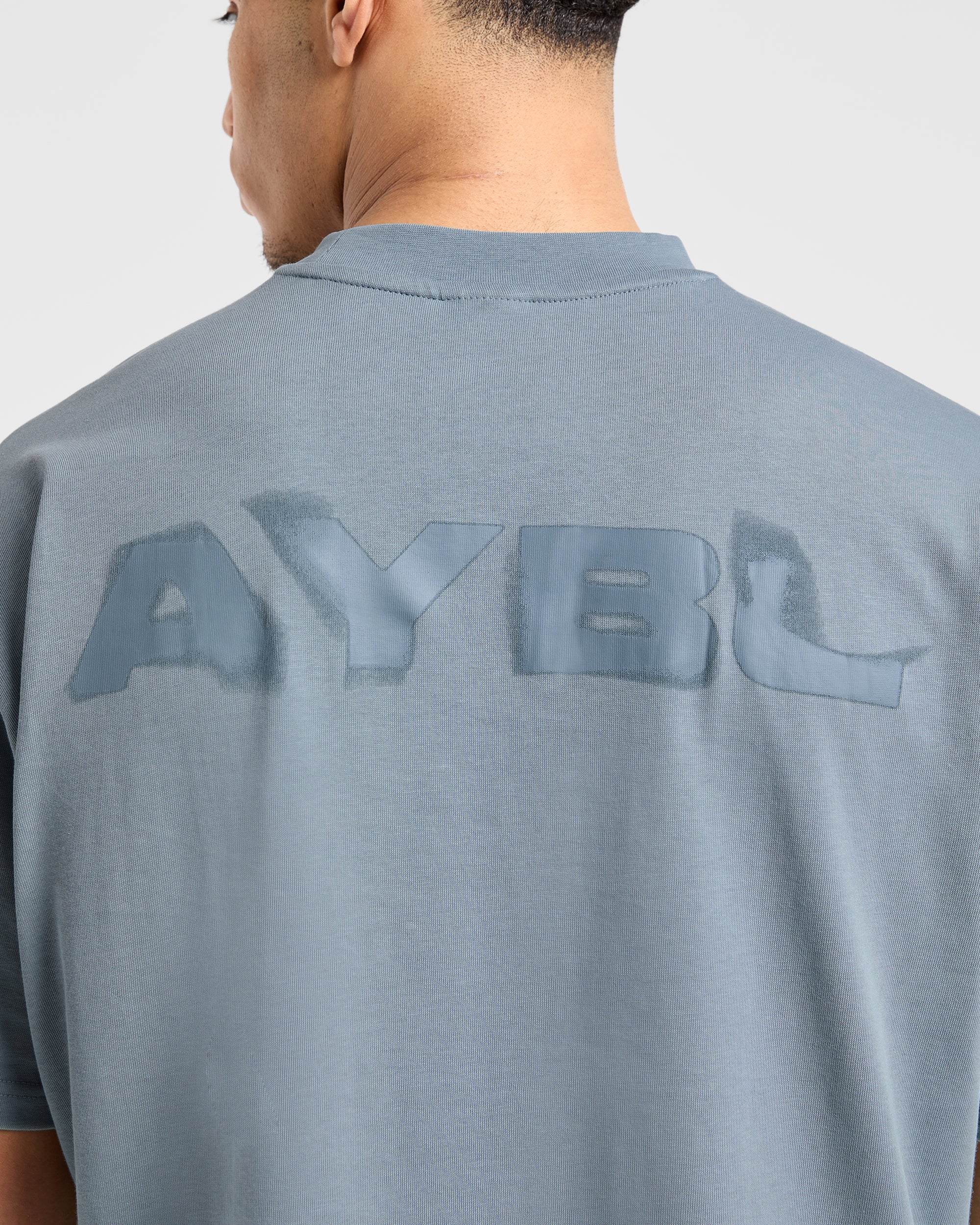 Blur Oversized T Shirt - Steel Blauw - Image 5