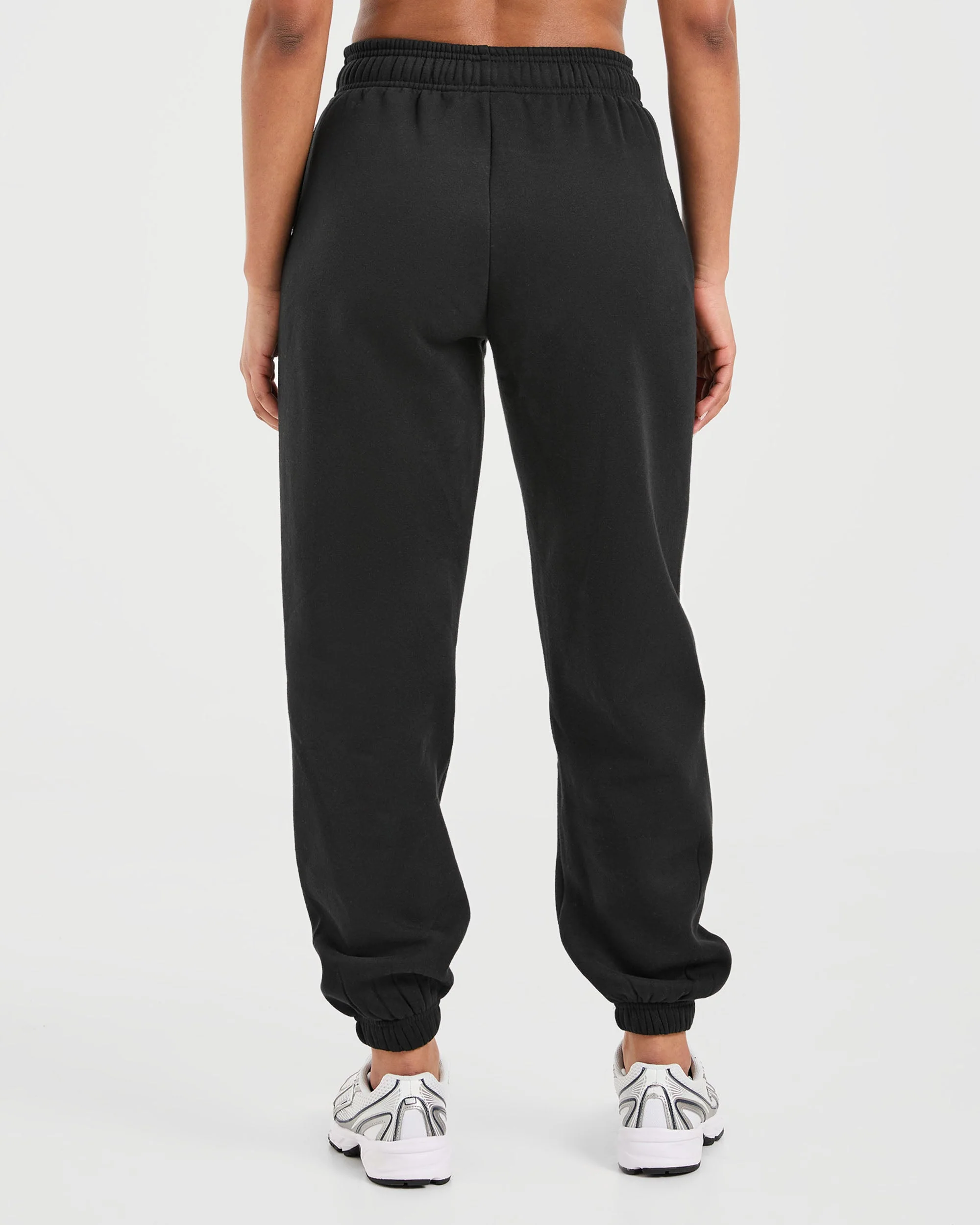 Classic Plush Oversized Joggers - Zwart - Image 2