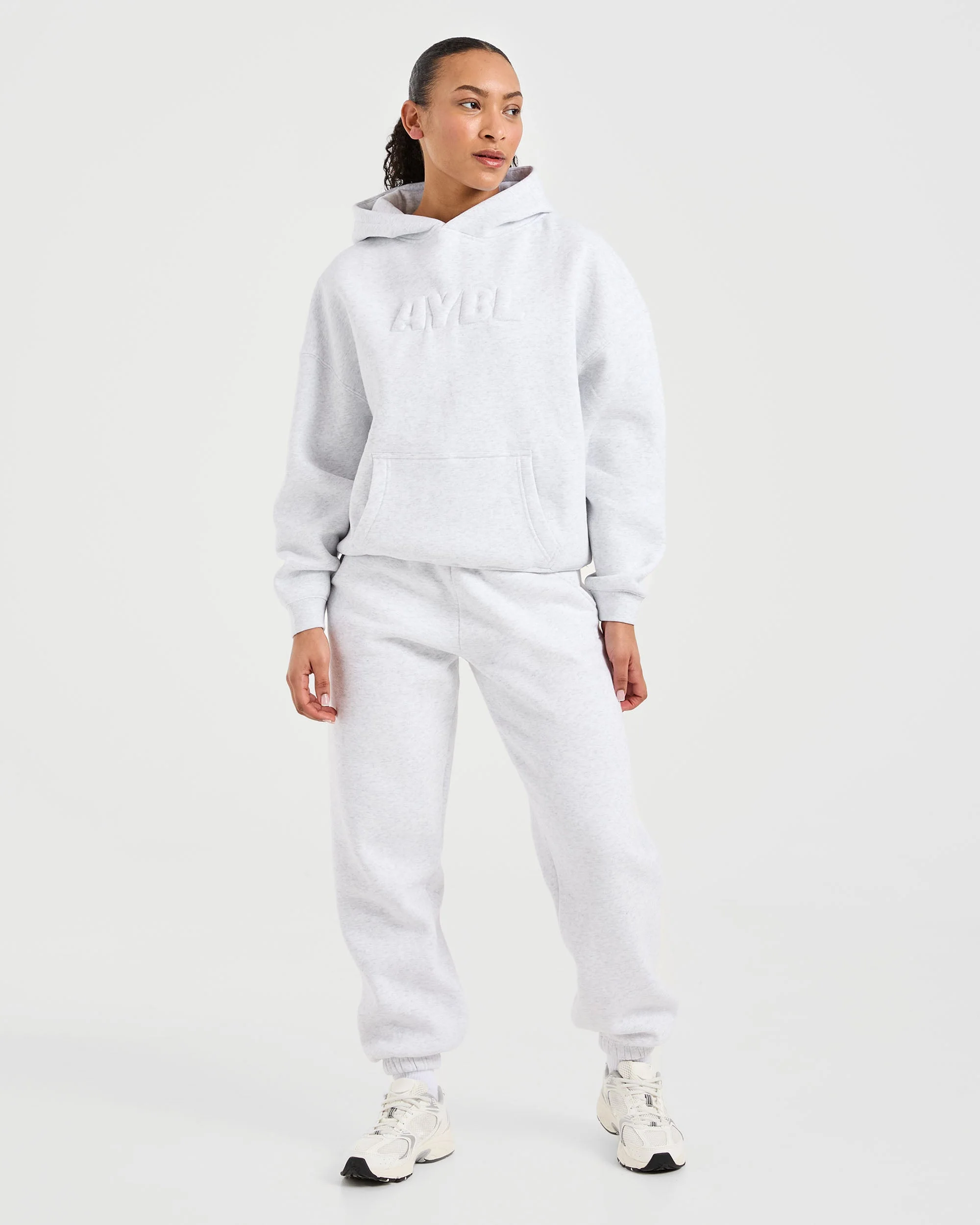 Classic Plush Oversized Joggers - Heather Grijs - Image 3