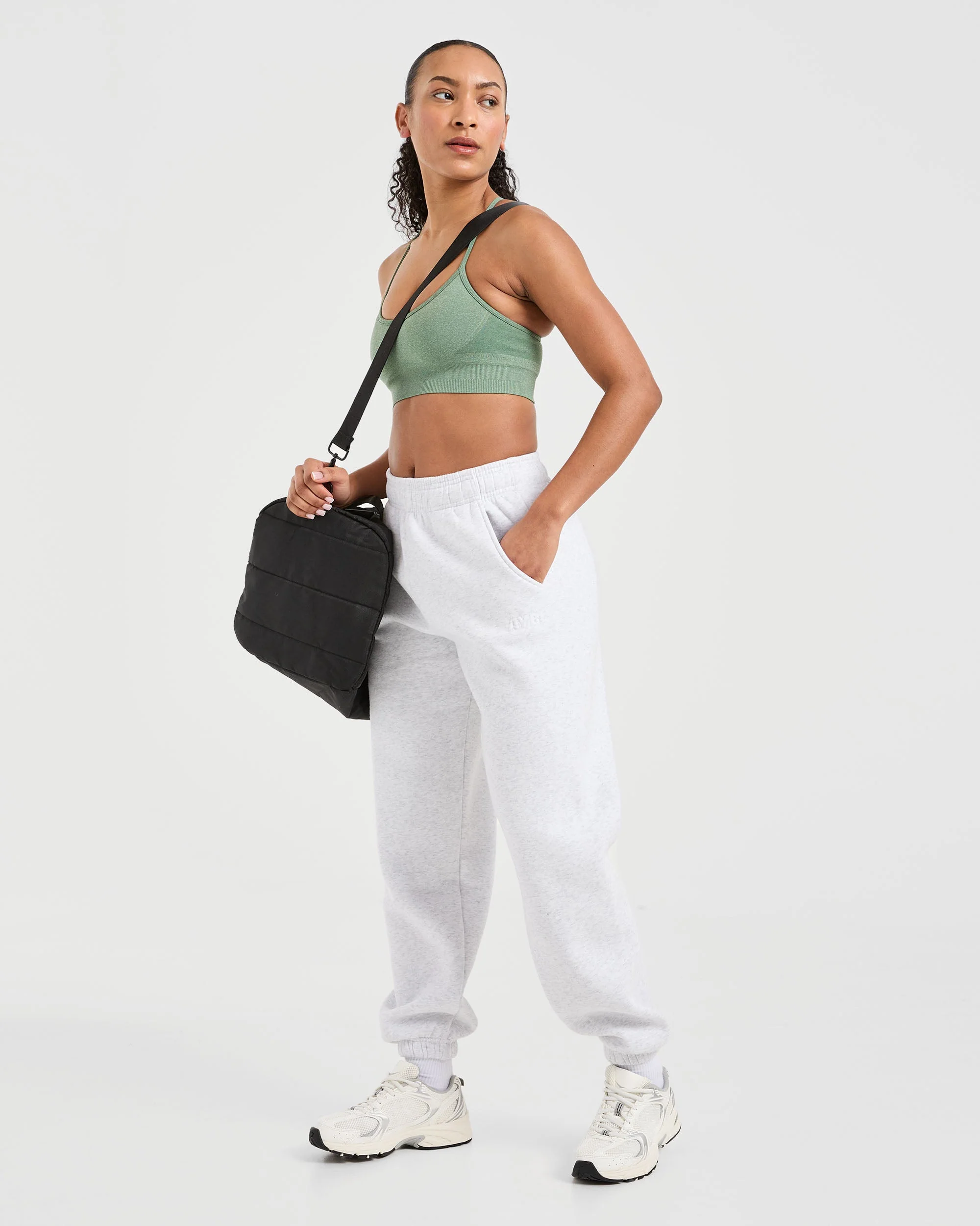 Classic Plush Oversized Joggers - Heather Grijs - Image 7