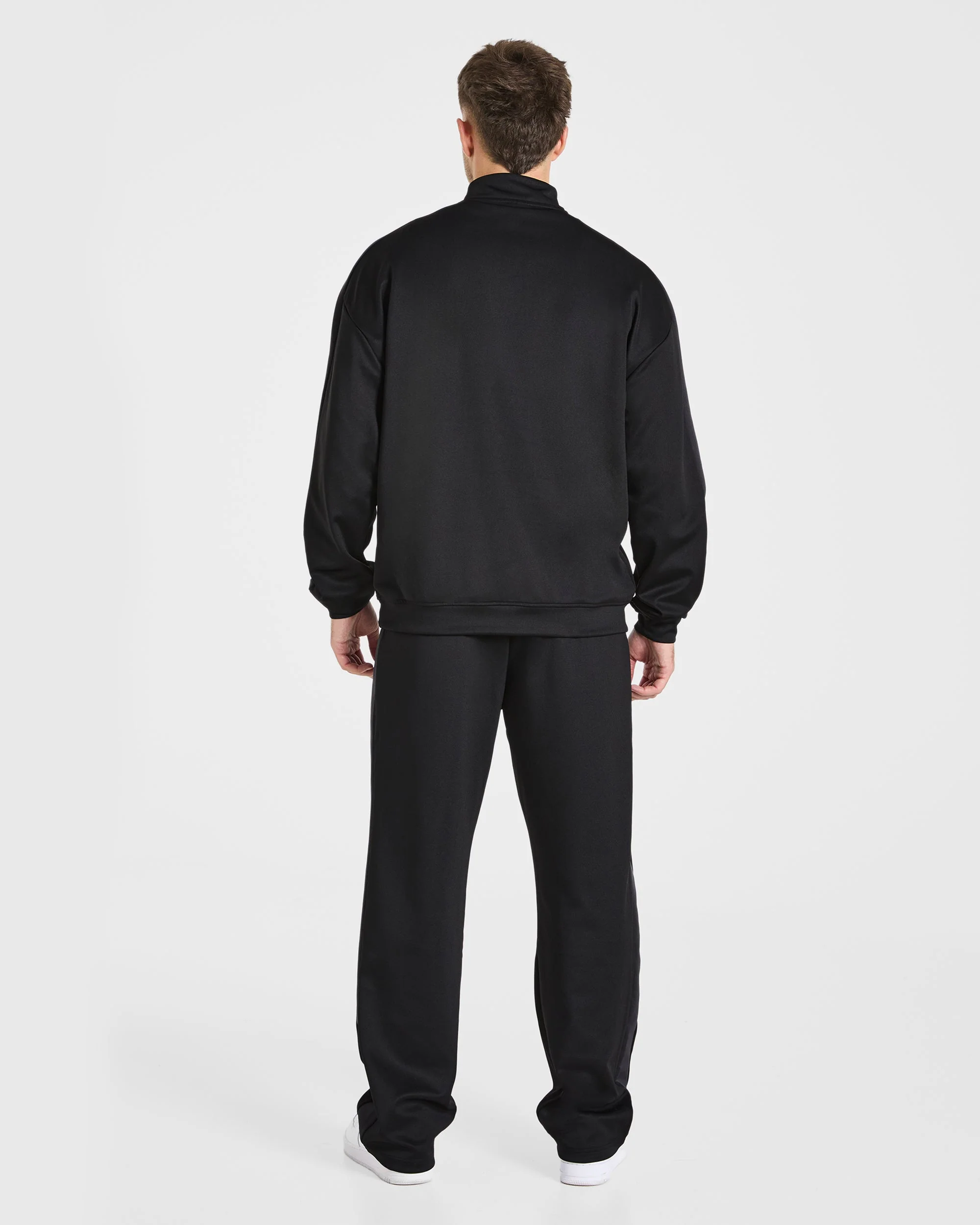 Classic Track 1/4 Zip Pullover - Zwart/Charcoal - Image 4