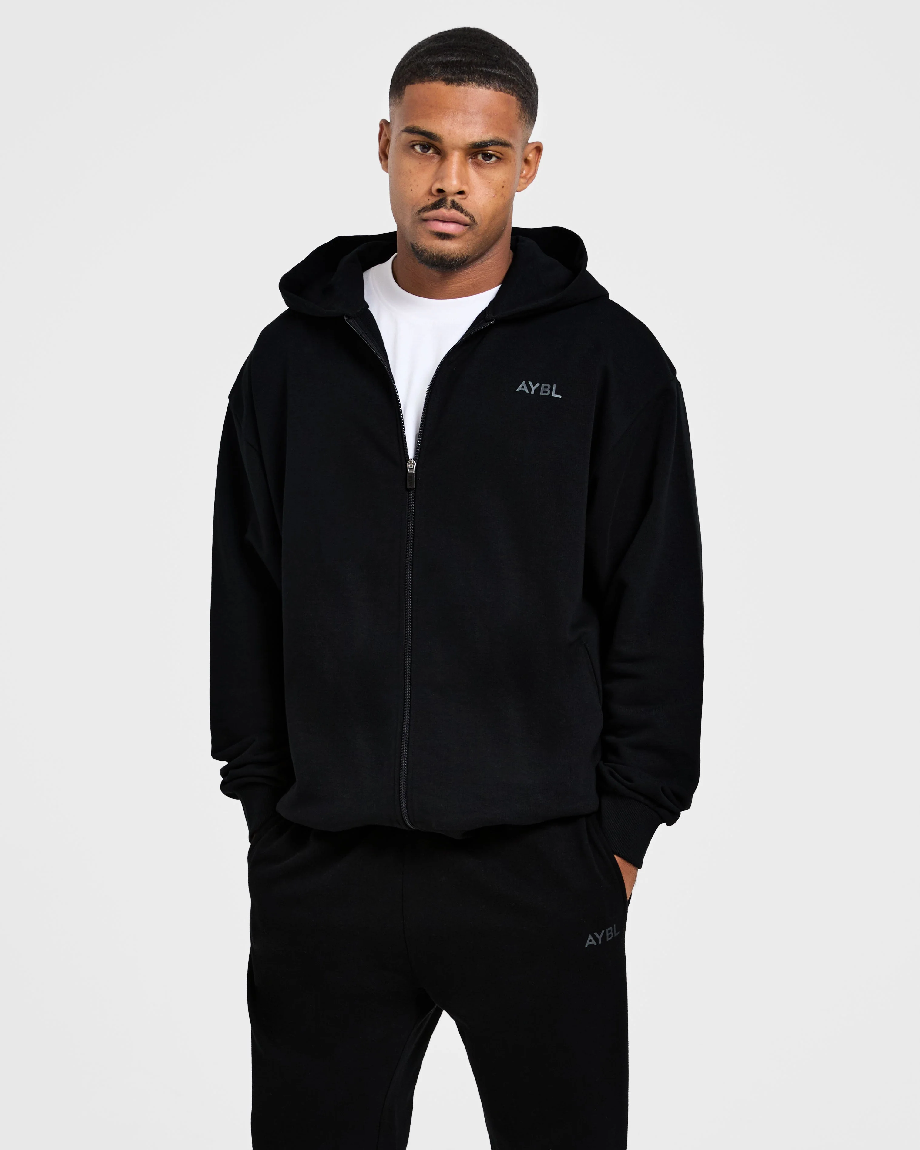 Craft Oversized Zip Up Hoodie - Zwart - Image 8