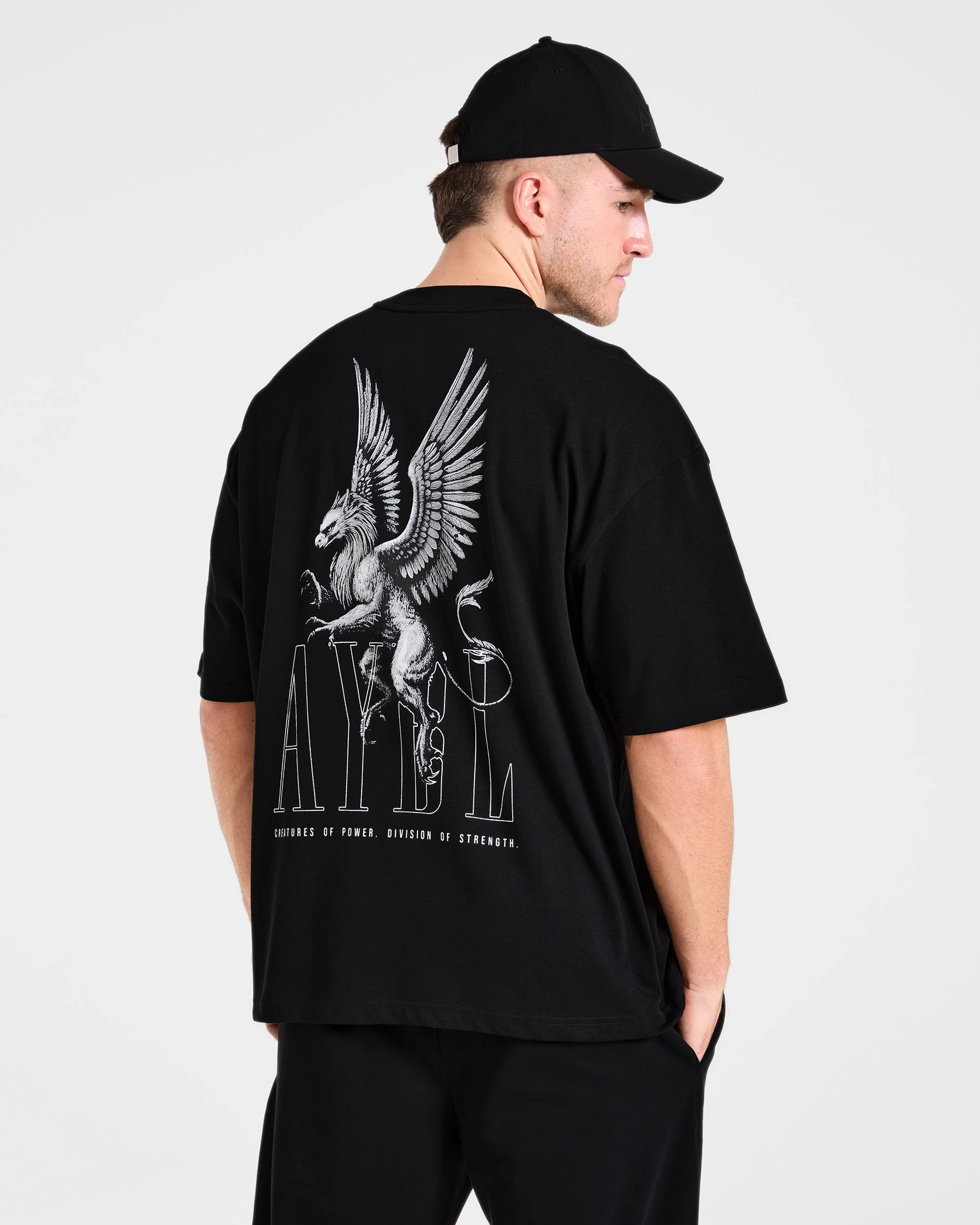 Creatures Of Power Oversized T Shirt - Zwart - Image 8