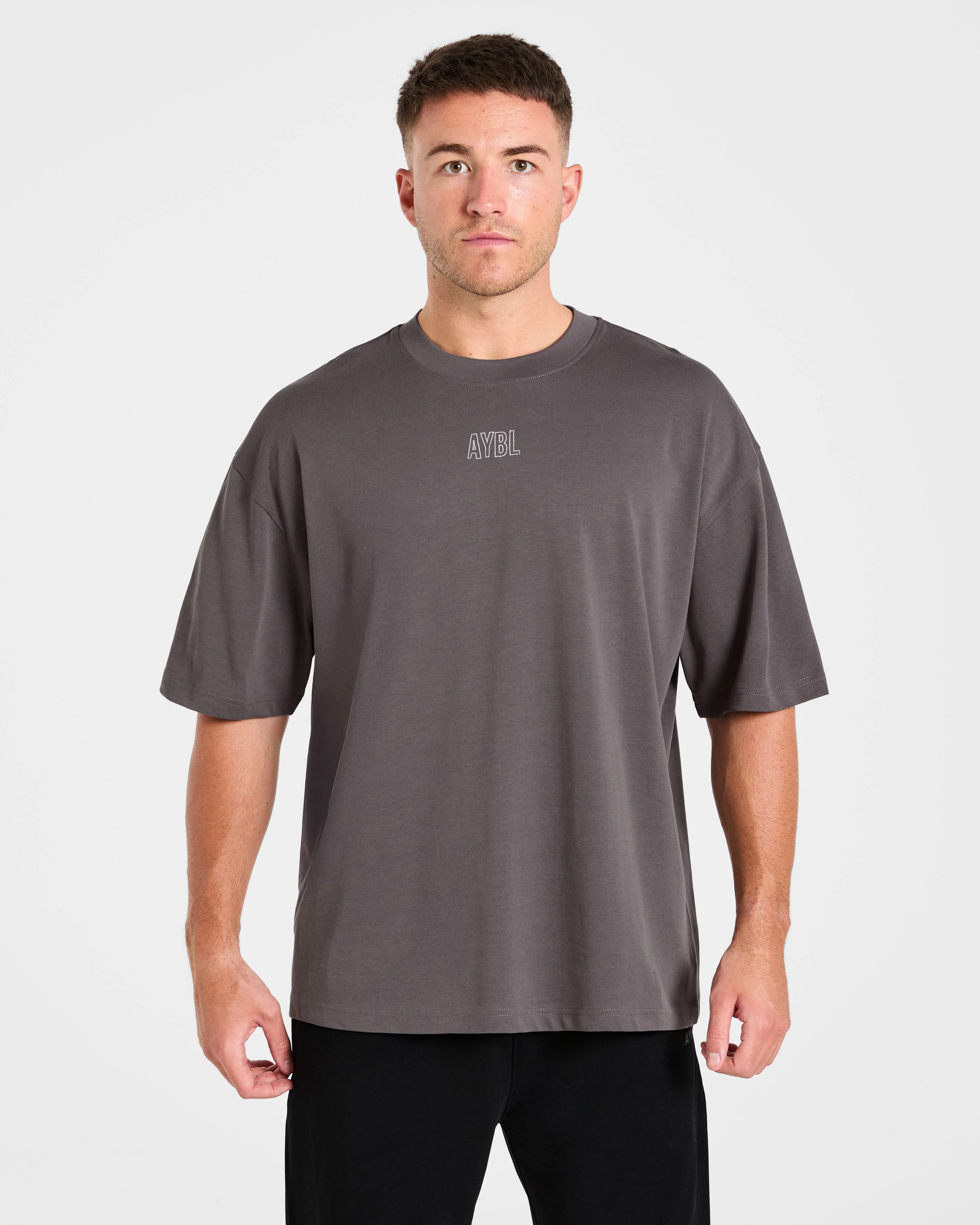 Doberman Strength Oversized T Shirt - Storm Grijs - Image 2