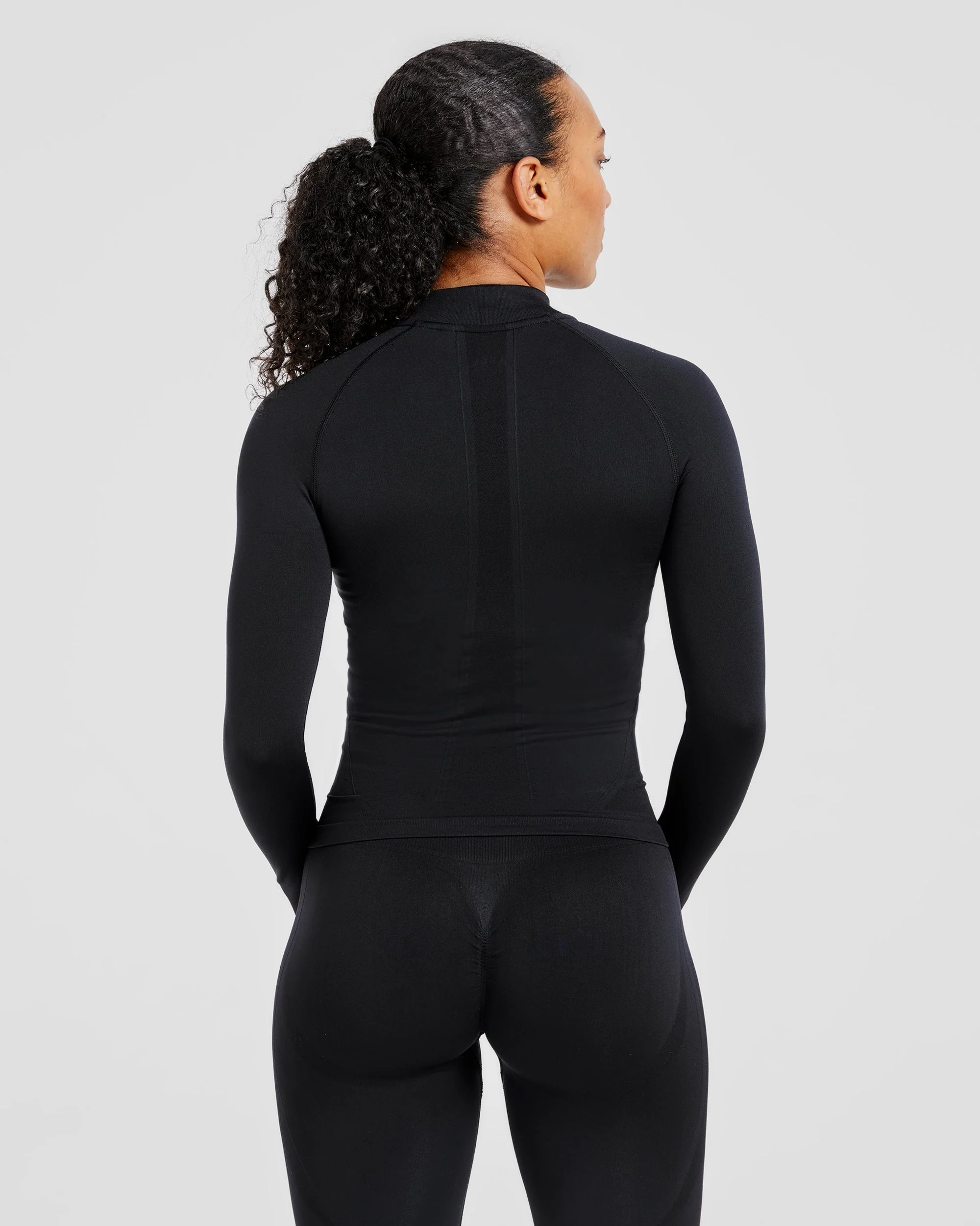Empower Seamless Full Zip Jacket - Zwart - Image 2
