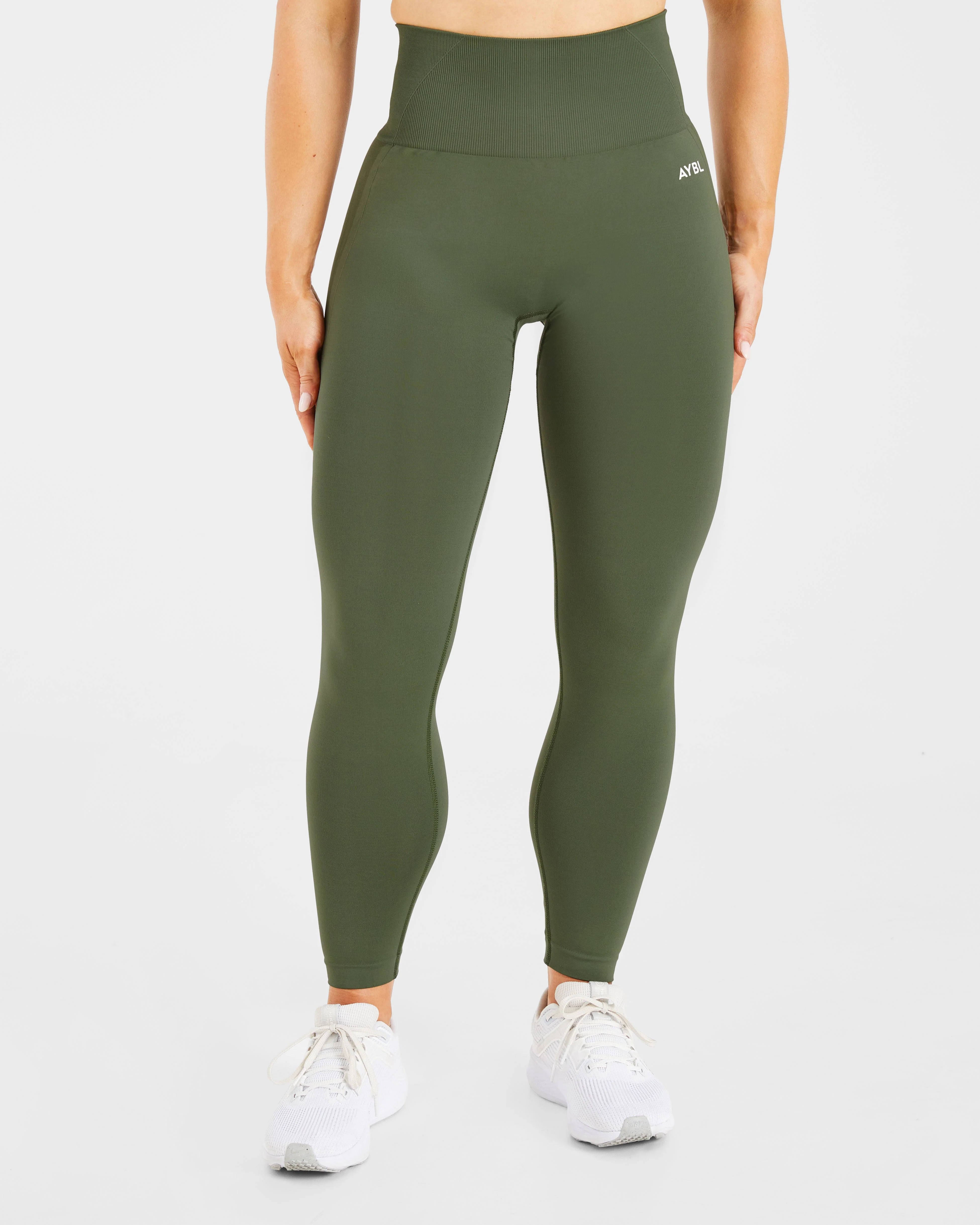 Empower Seamless Leggings - Khaki Groen - Image 2