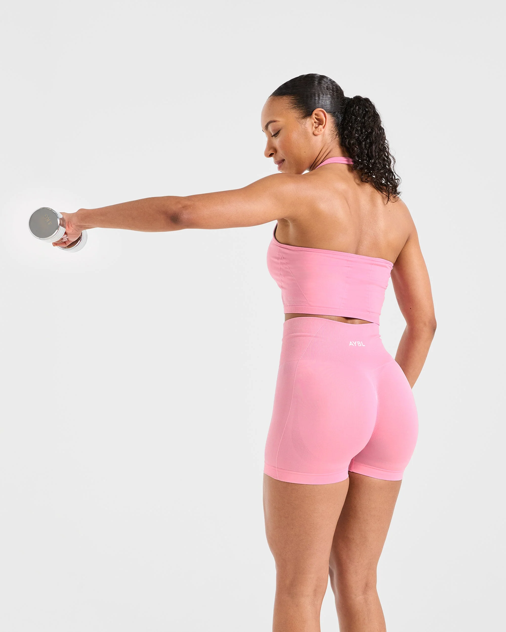 Empower Seamless Shorts - Baby Roze - Image 8