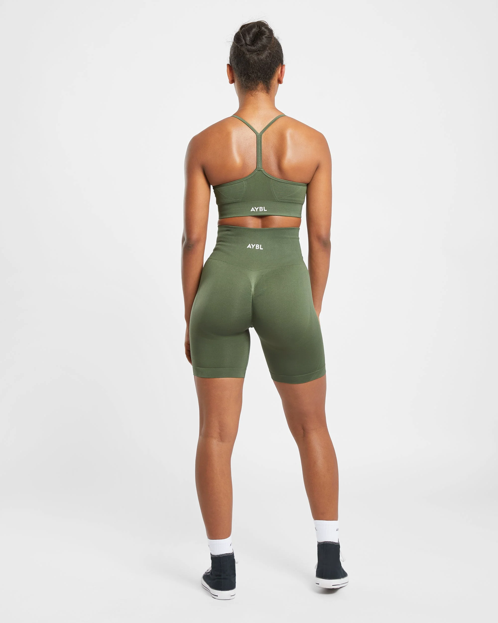 Empower Seamless Sports Bra - Khaki Groen - Image 4