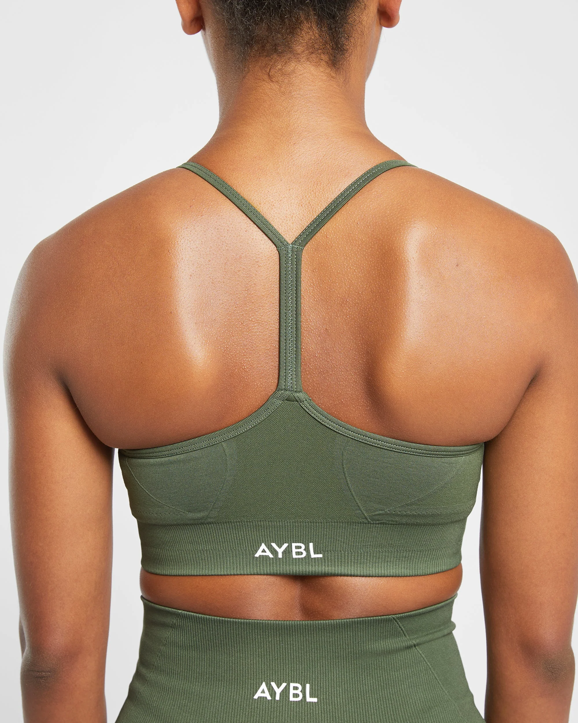 Empower Seamless Sports Bra - Khaki Groen - Image 6