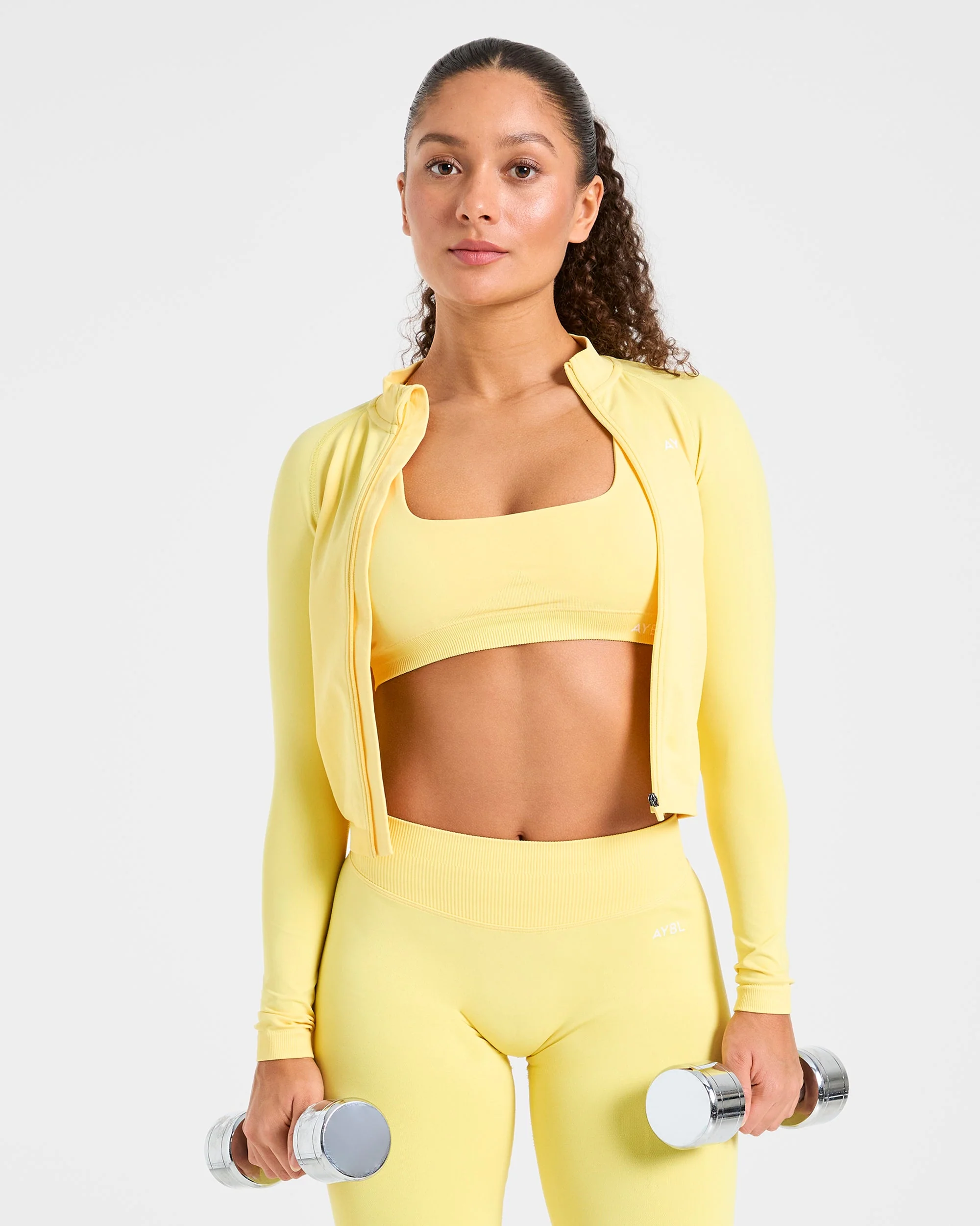 Enhance Seamless Jacket - Bright Geel - Image 8