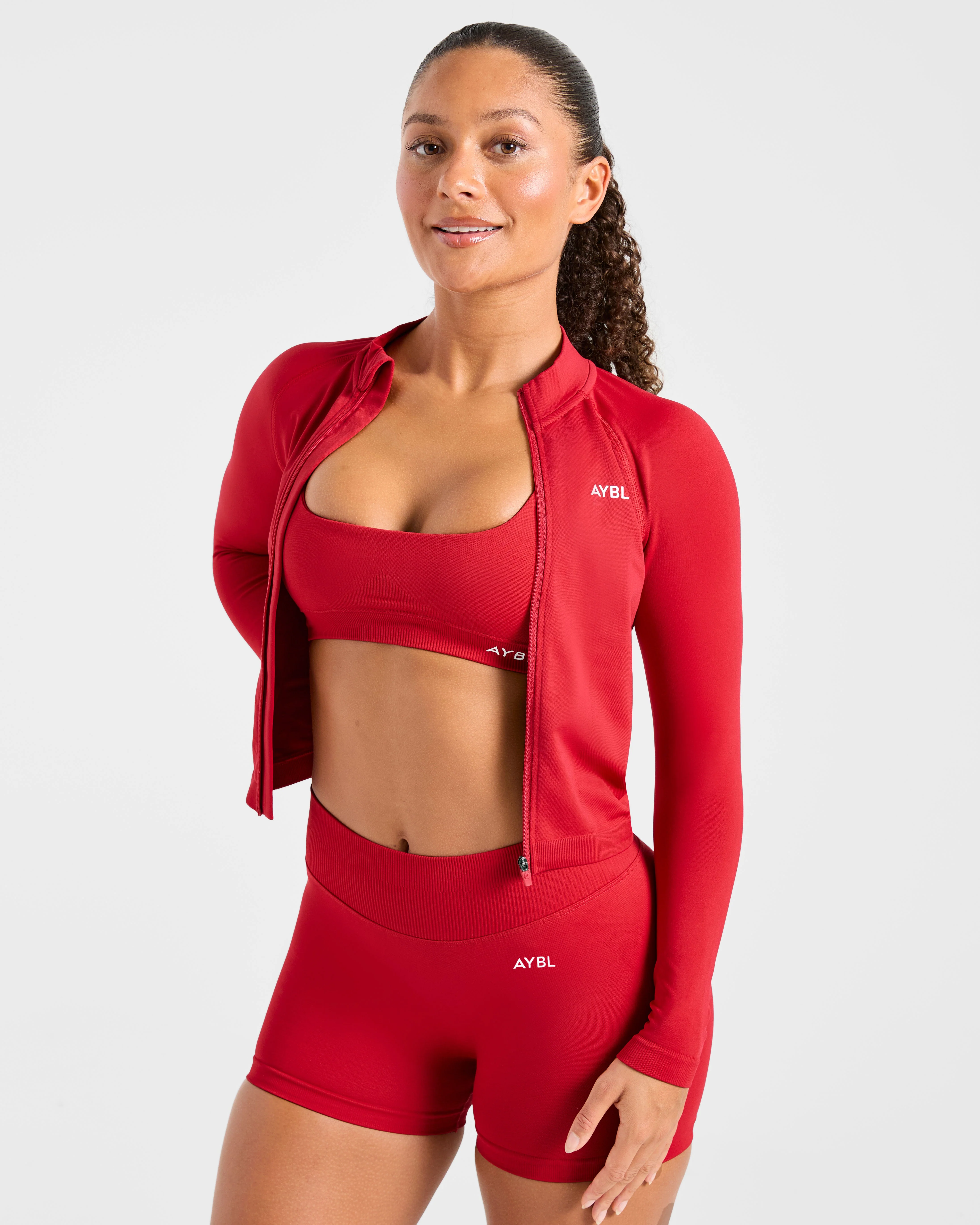 Enhance Seamless Jacket - Rood - Image 7