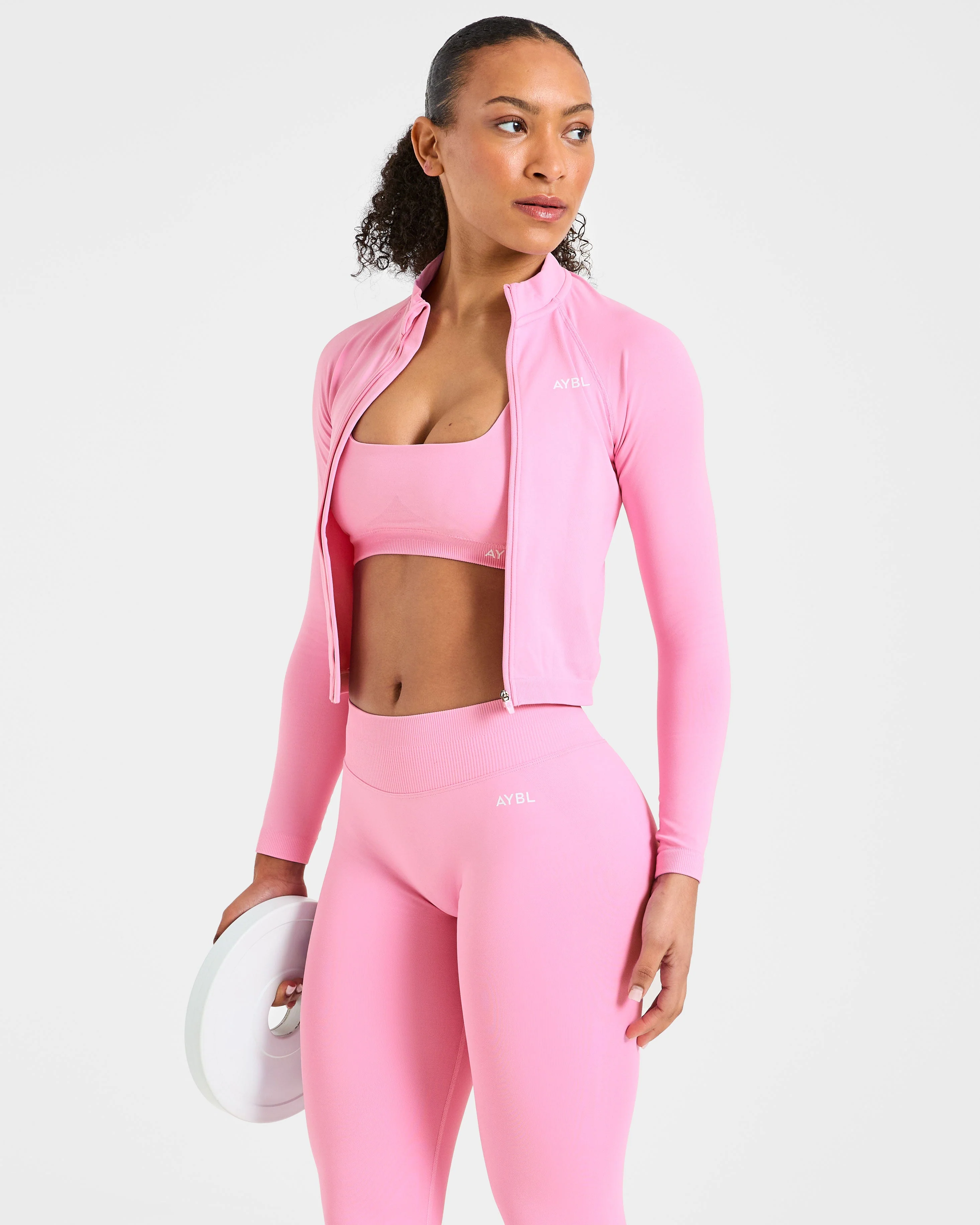 Enhance Seamless Jacket - Sugar Roze - Image 8