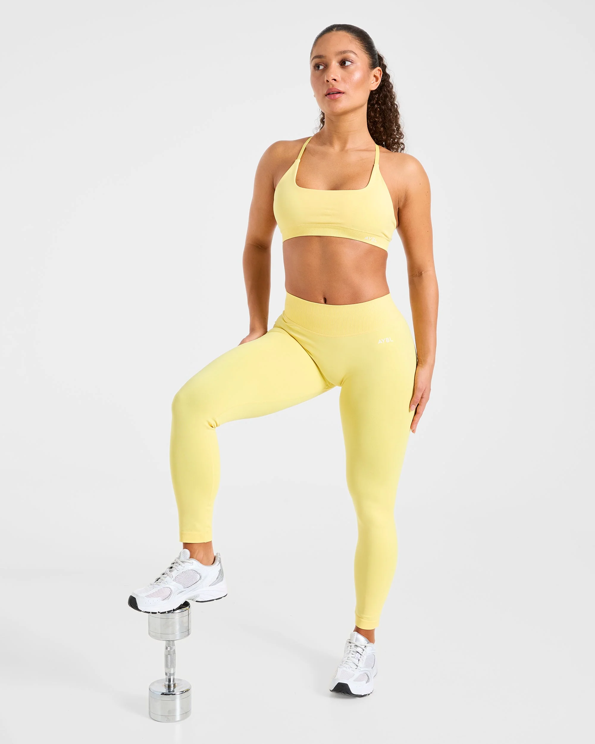 Enhance Seamless Leggings - Bright Geel - Image 8
